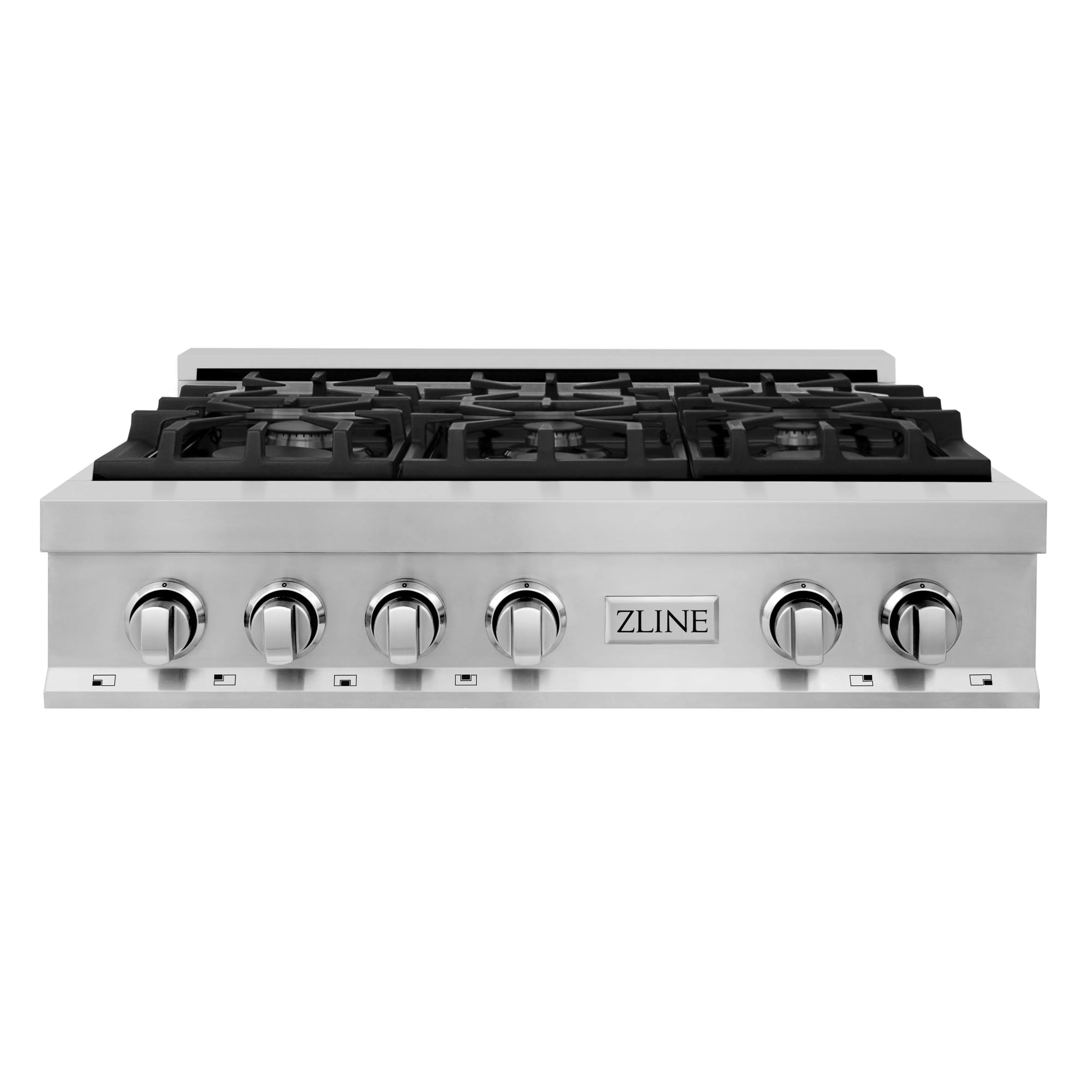 ZLINE 3-Piece Appliance Package - 36 in. Rangetop, 30 in. Wall Oven, & Premium Hood in Stainless Steel - Image 2