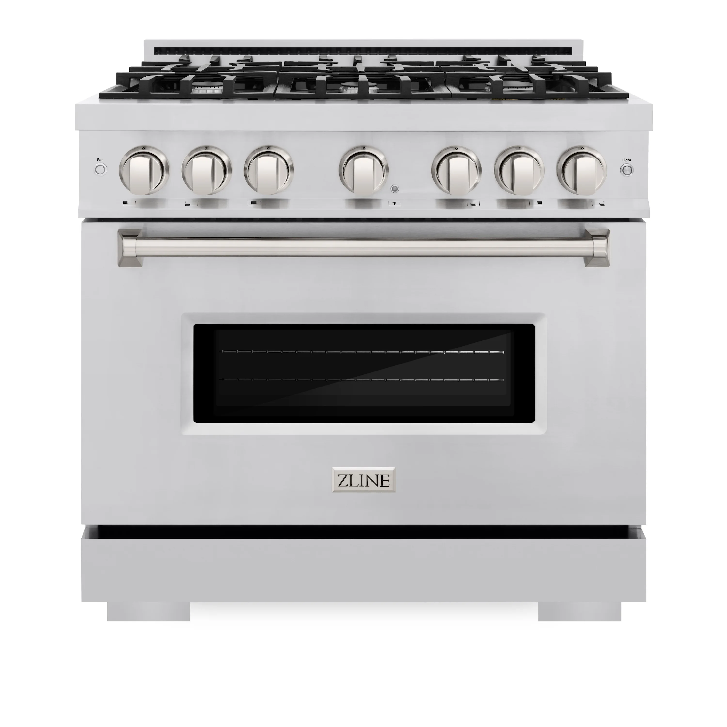 ZLINE 3-Piece Appliance Package - 36-Inch Dual Fuel Range, Refrigerator with Water Dispenser, and Dishwasher in Stainless Steel - Image 2
