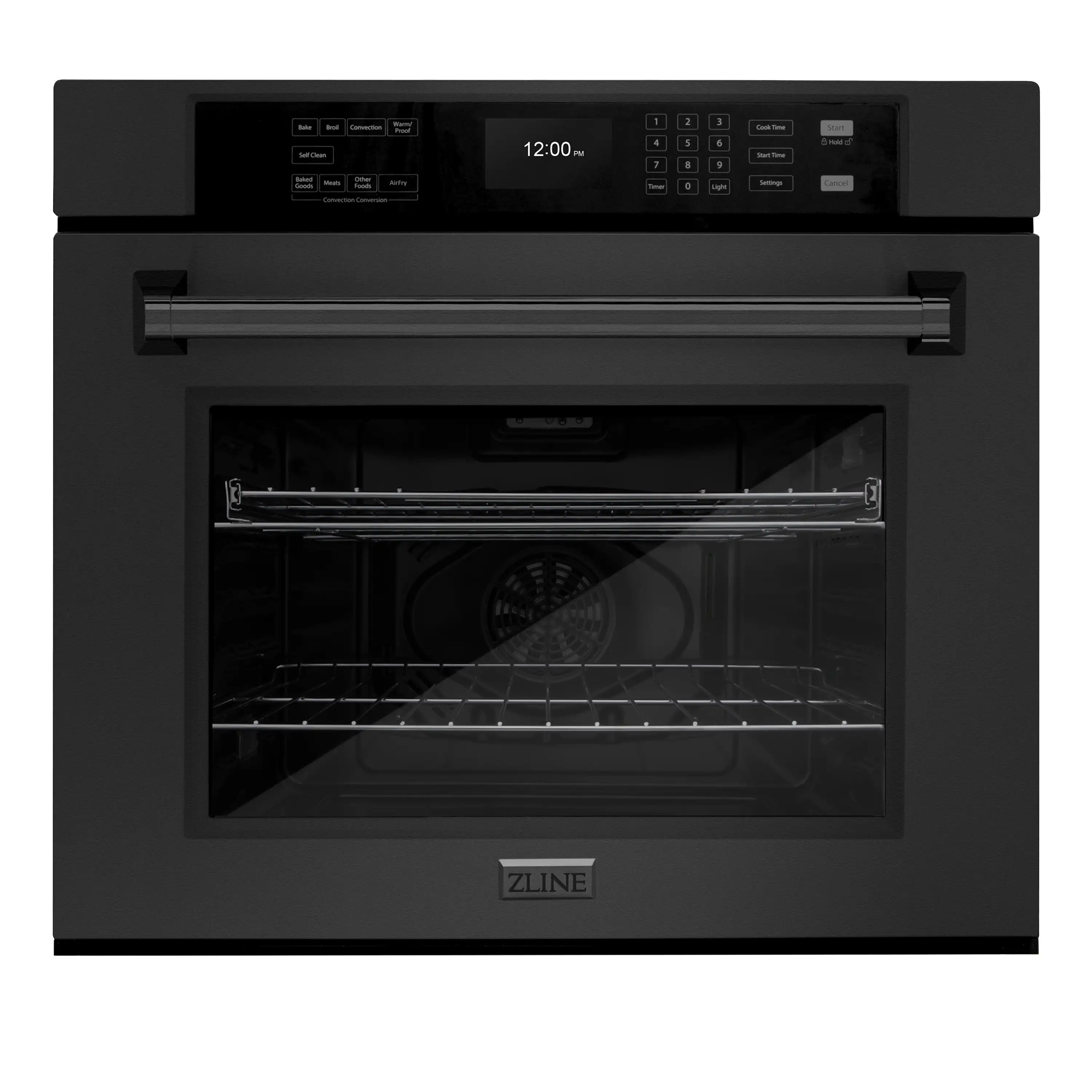 ZLINE 3-Piece Appliance Package - 48 in. Rangetop, 30 in. Wall Oven, & Premium Hood in Black Stainless Steel - Image 10