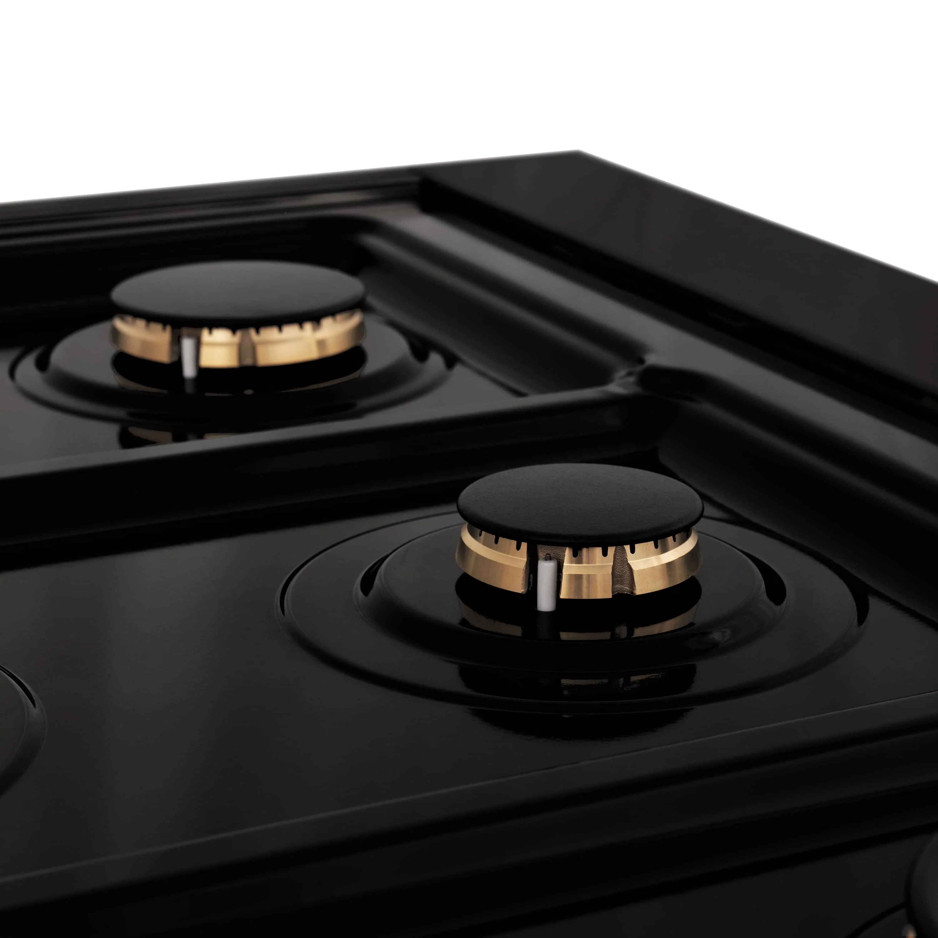 ZLINE 3-Piece Appliance Package - 48 in. Rangetop, 30 in. Wall Oven, & Premium Hood in Black Stainless Steel - Image 7