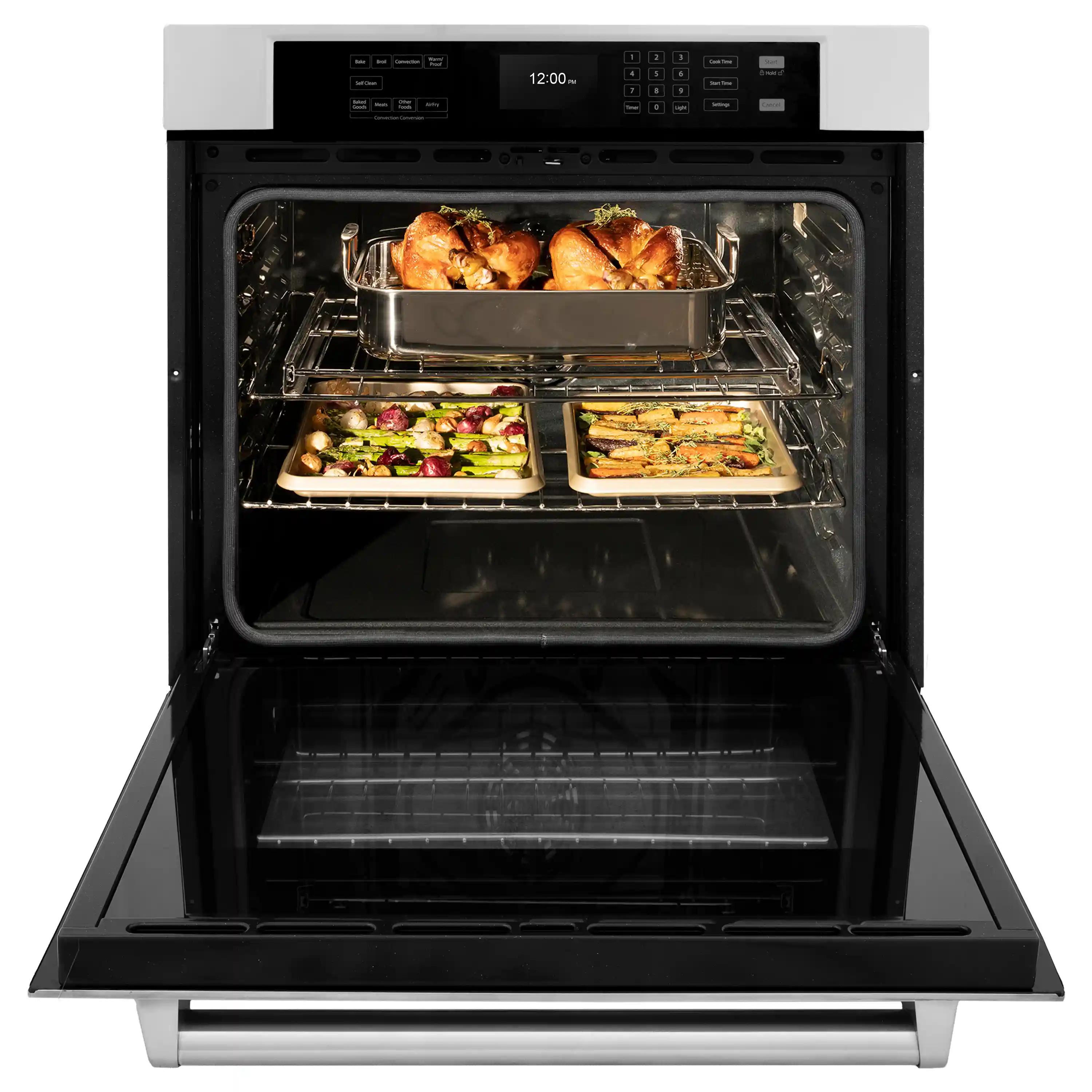 ZLINE 3-Piece Appliance Package - 48 in. Rangetop, 30 in. Wall Oven, & Premium Hood in Stainless Steel - Image 23