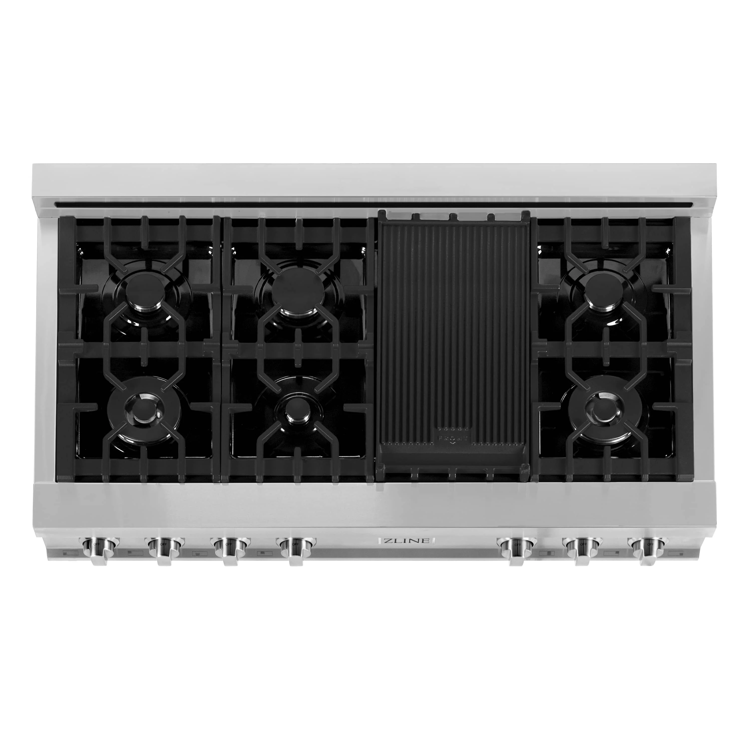 ZLINE 3-Piece Appliance Package - 48 in. Rangetop, 30 in. Wall Oven, & Premium Hood in Stainless Steel - Image 9
