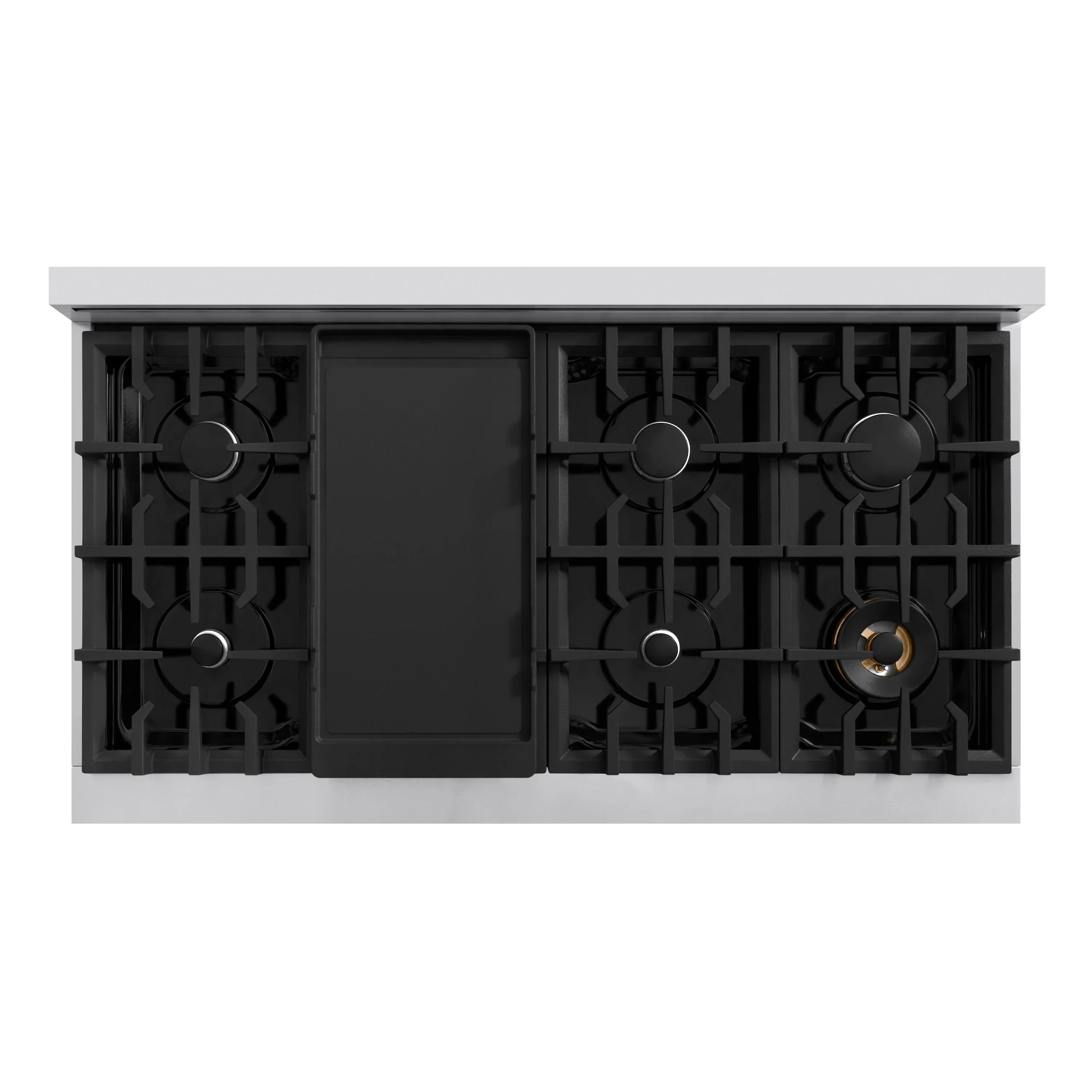 ZLINE 3-Piece Appliance Package - 48-Inch Dual Fuel Range, Refrigerator with Water Dispenser, and Dishwasher in Stainless Steel - Image 5