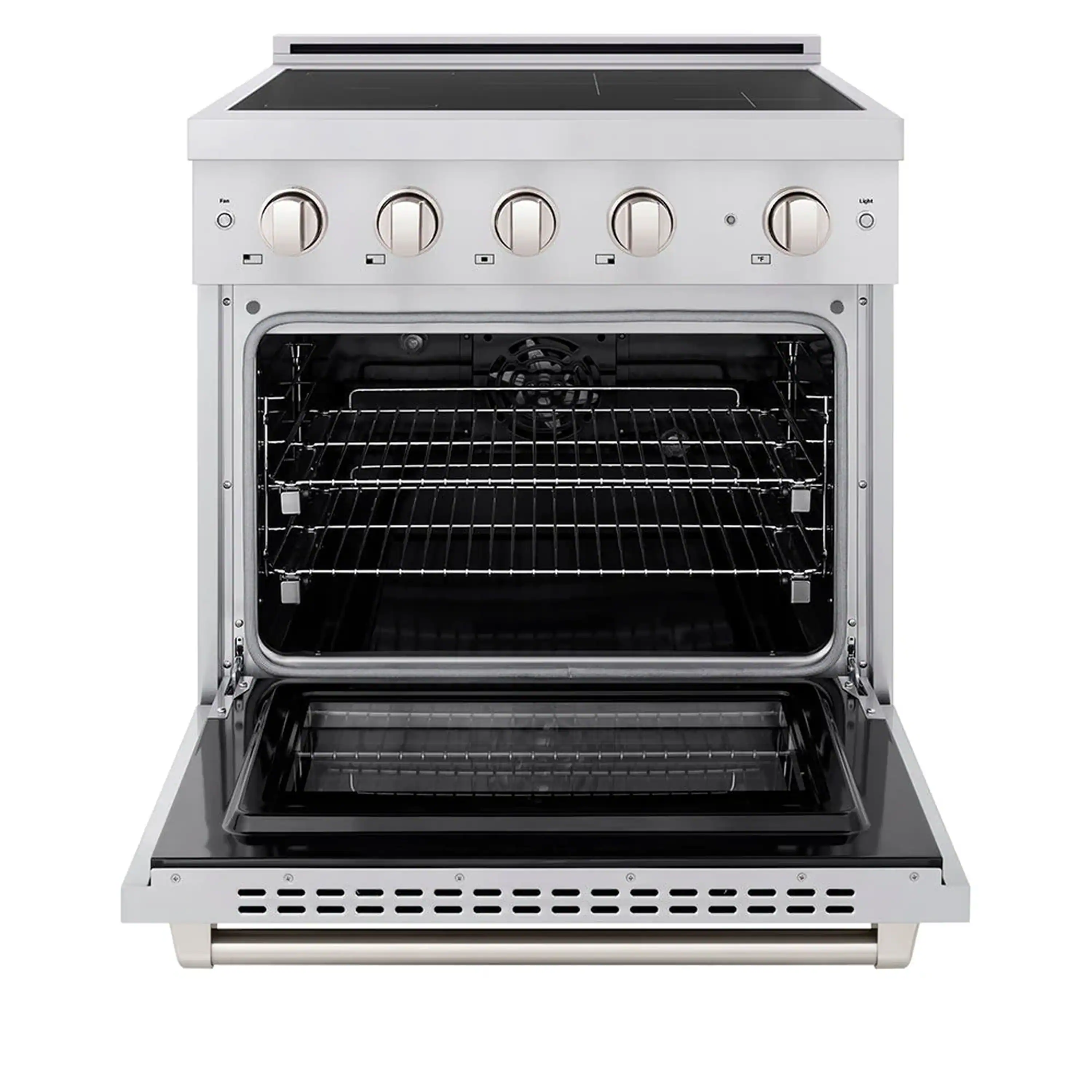 ZLINE 3-Piece Appliance Package - 30-Inch Paramount Induction Range, 36-Inch French Door Refrigerator, and Dishwasher in Stainless Steel - Image 3