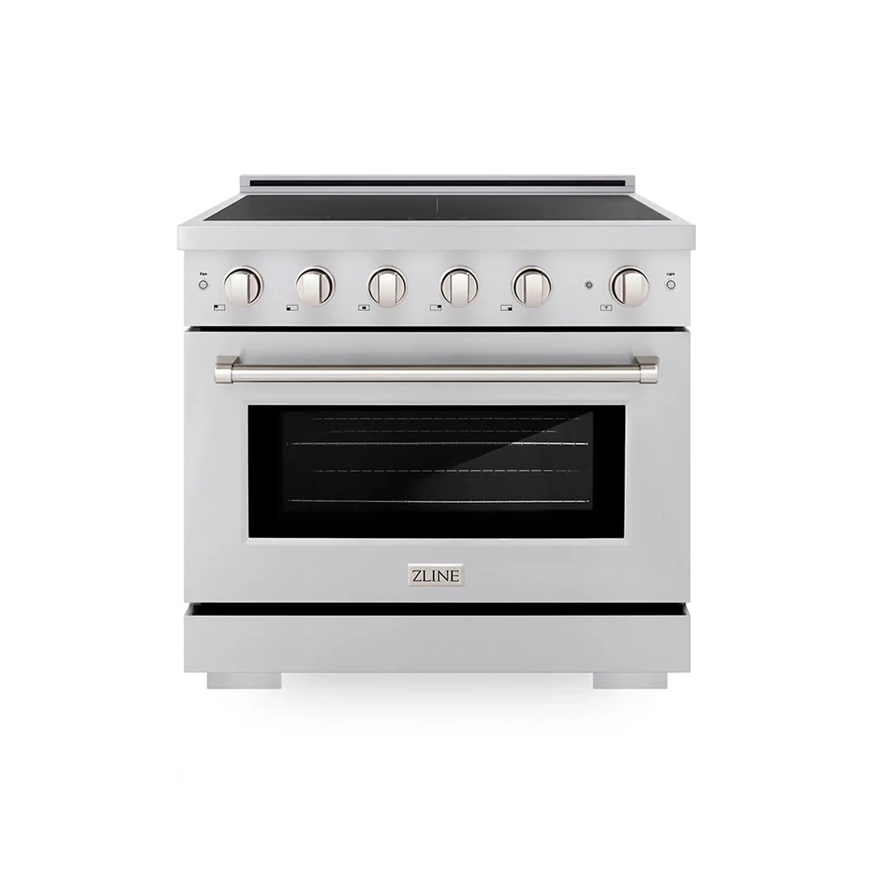 ZLINE 3-Piece Appliance Package - 36-Inch Paramount Induction Range, 36-Inch French Door Refrigerator, and Dishwasher in Stainless Steel - Image 2