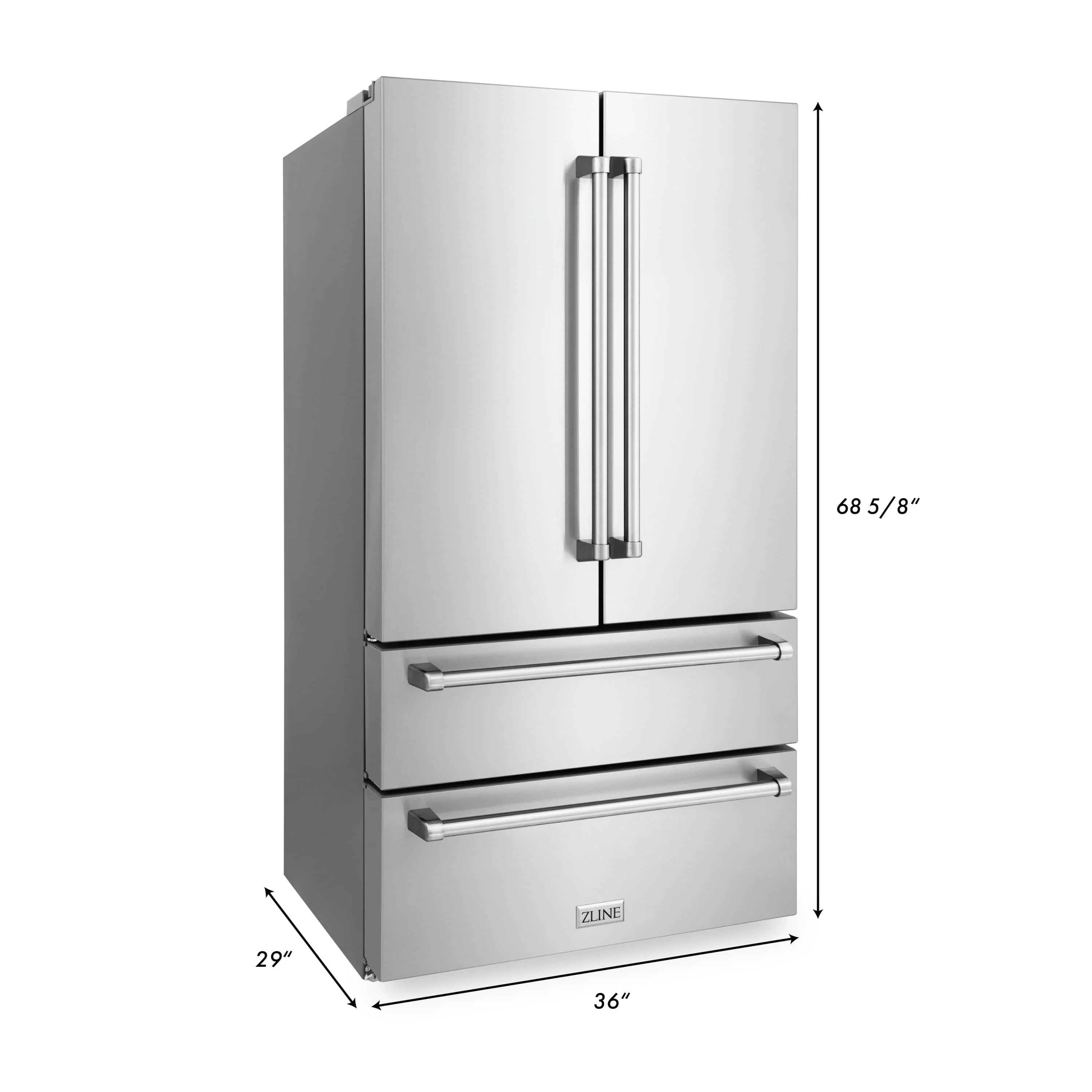 ZLINE 3-Piece Appliance Package - 36-Inch Paramount Induction Range, 36-Inch French Door Refrigerator, and Dishwasher in Stainless Steel - Image 29