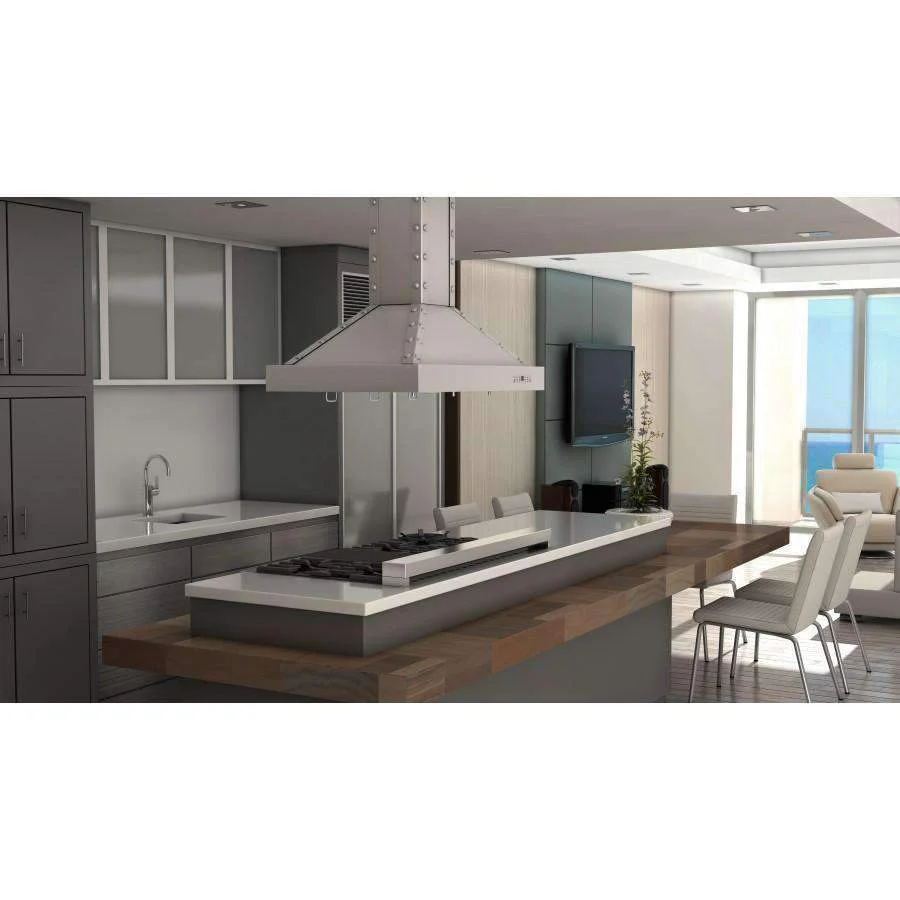 ZLINE 30-Inch Designer Series Stainless Island Range Hood (KB2i-4SSXS-30) - Image 4