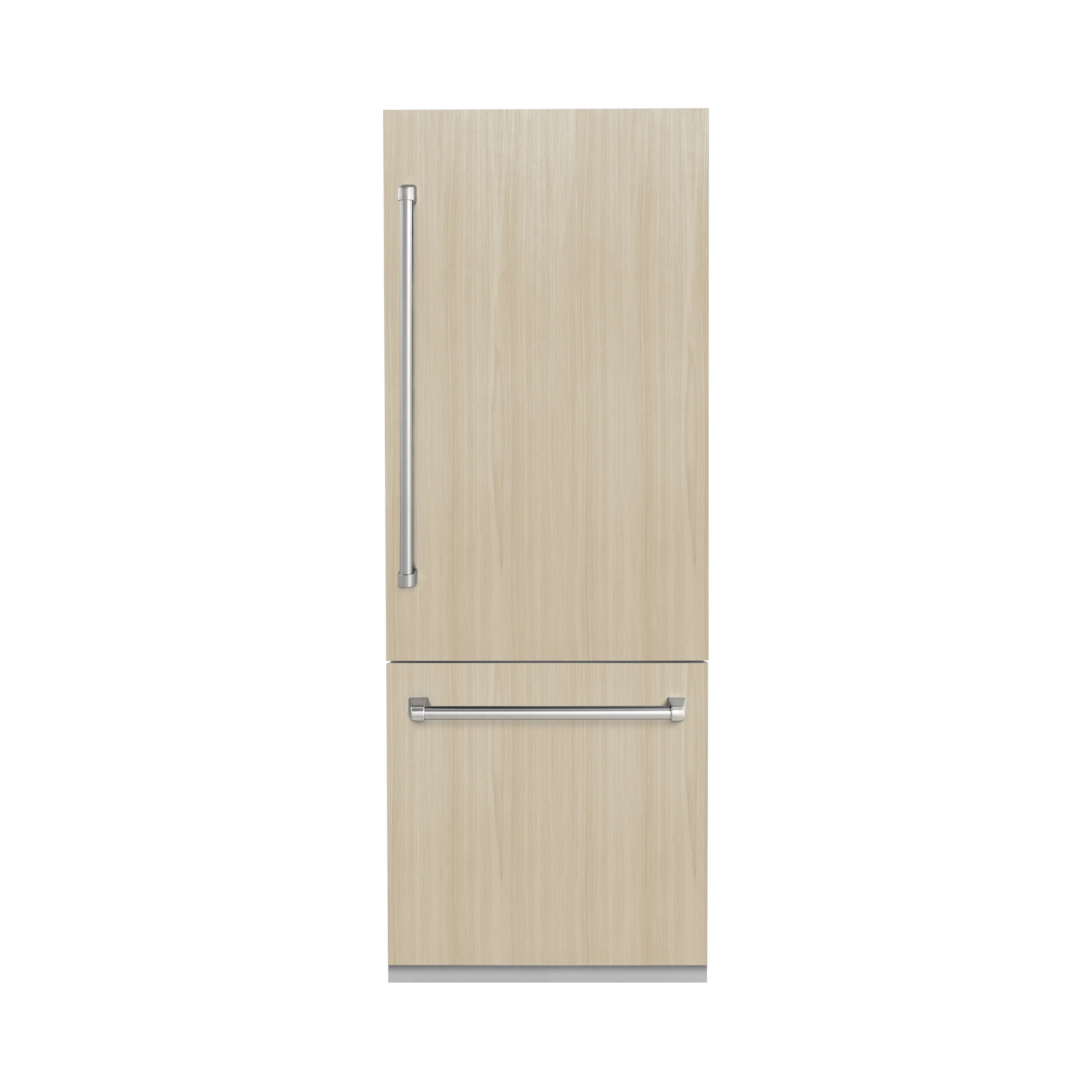 ZLINE 30-Inch 16.1 Cu. Ft. Built-In Bottom Freezer Refrigerator with Water Dispenser and Ice Maker with Graphite Gray Interior in Panel Ready (GRBIV-30) - Image 3