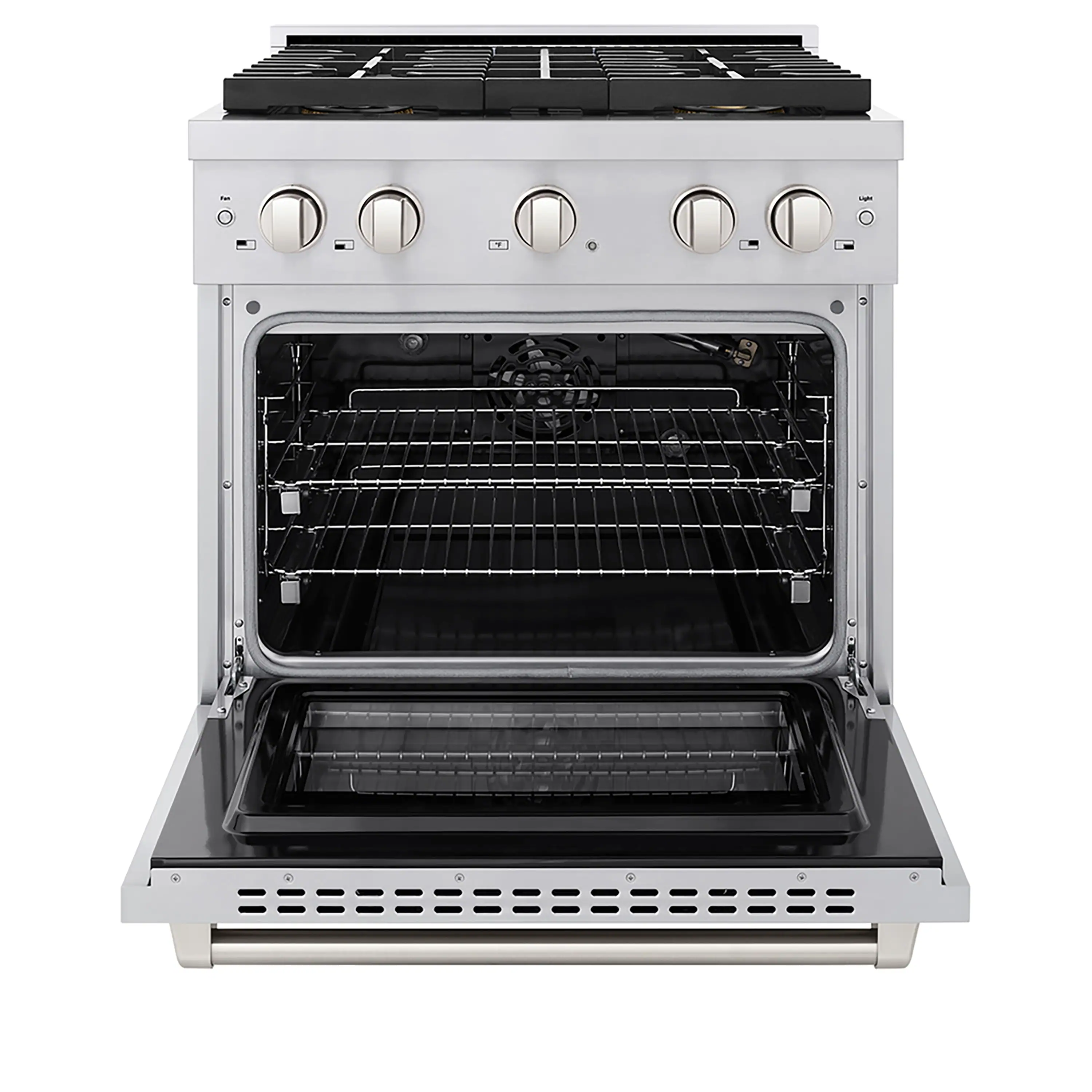 ZLINE 30-Inch 4.2 cu. ft. Paramount Gas Range with 4 Burner DuoPro™ Cooktop and Convection Gas Oven in Stainless Steel (PSGR30) - Image 2