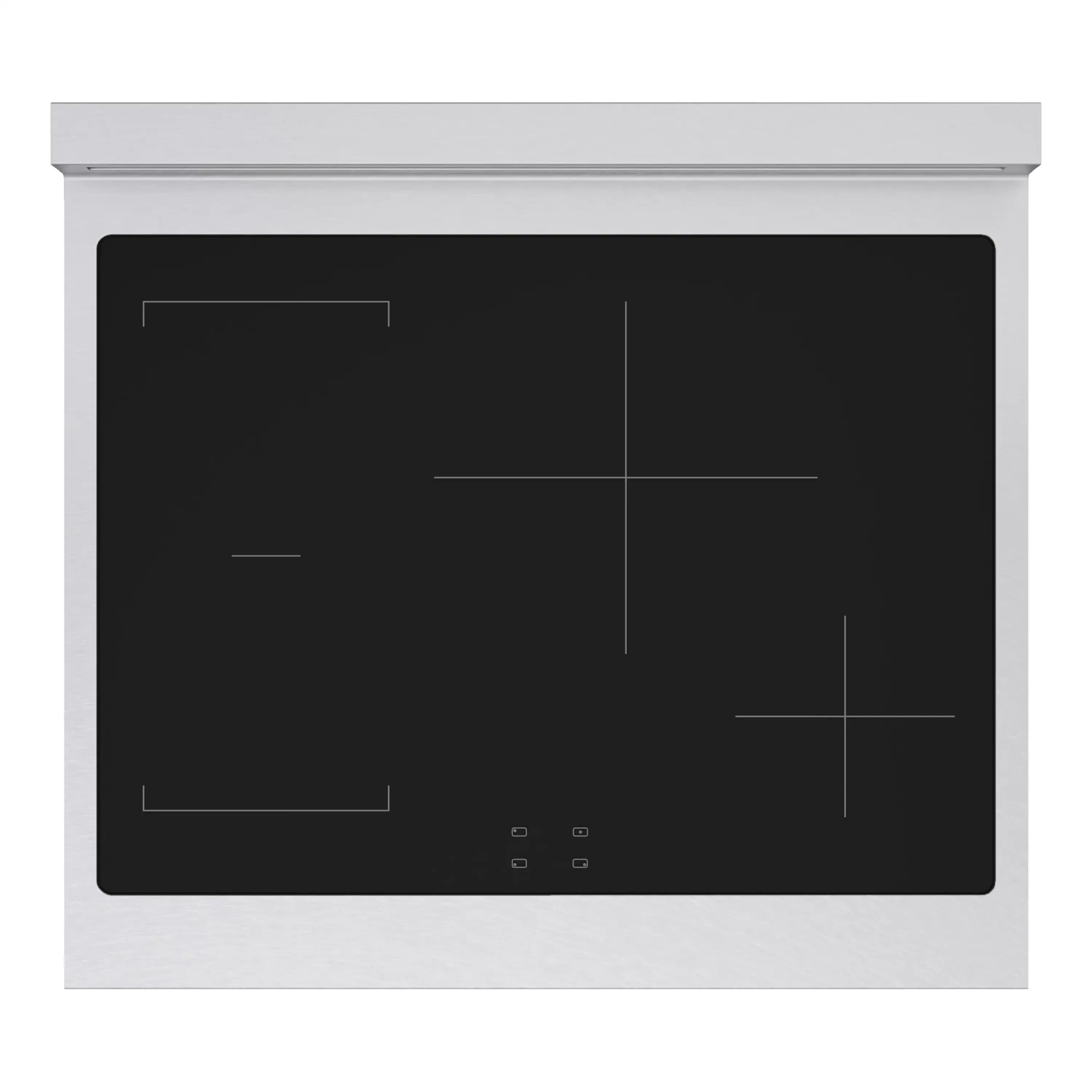ZLINE 30-Inch, 4.2 Cu. Ft. Paramount Induction Range with 4 Element Cooktop and Electric Convection Oven in Satin Stainless Steel with Champagne Bronze Accents (SINRSZ-30-CB) - Image 6