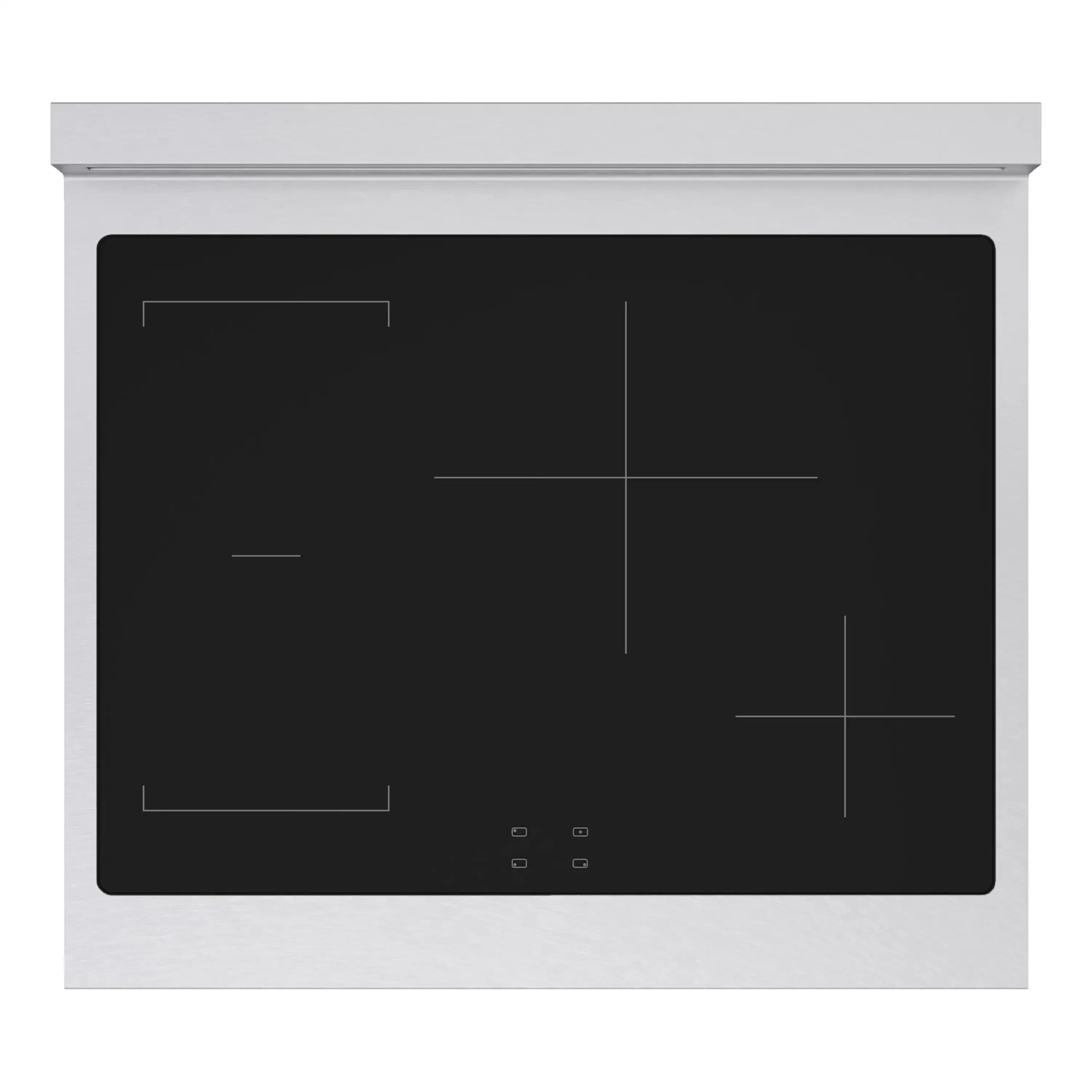 ZLINE 30-Inch, 4.2 Cu. Ft. Paramount Induction Range with 4 Element Cooktop and Electric Convection Oven in Satin Stainless Steel with Polished Gold Accents (SINRSZ-30-G) - Image 4