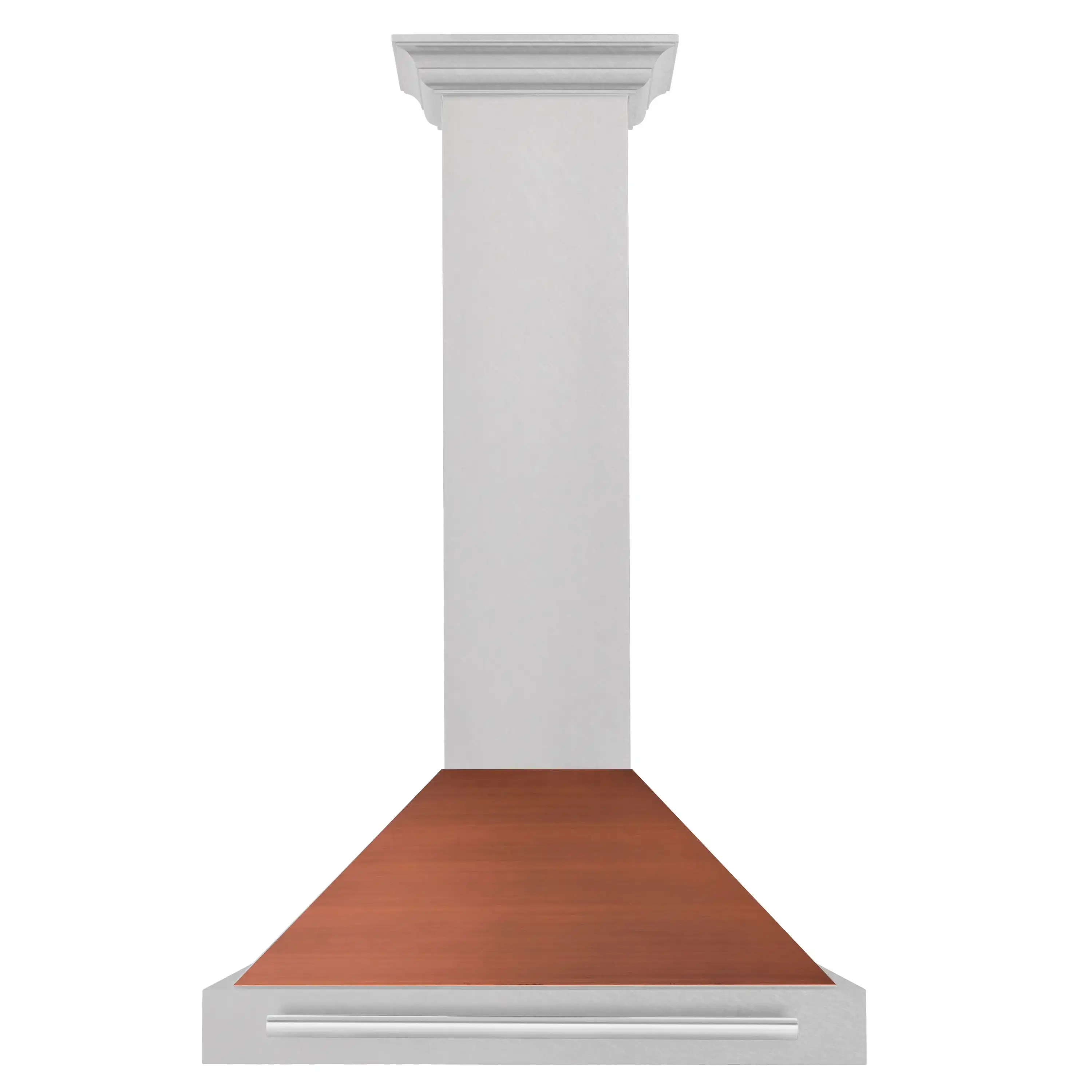 ZLINE 30-Inch Convertible Fingerprint Resistant Satin Stainless Steel Range Hood with Copper Shell and Stainless Steel Handle (KB4SNX-C-30) - Image 3