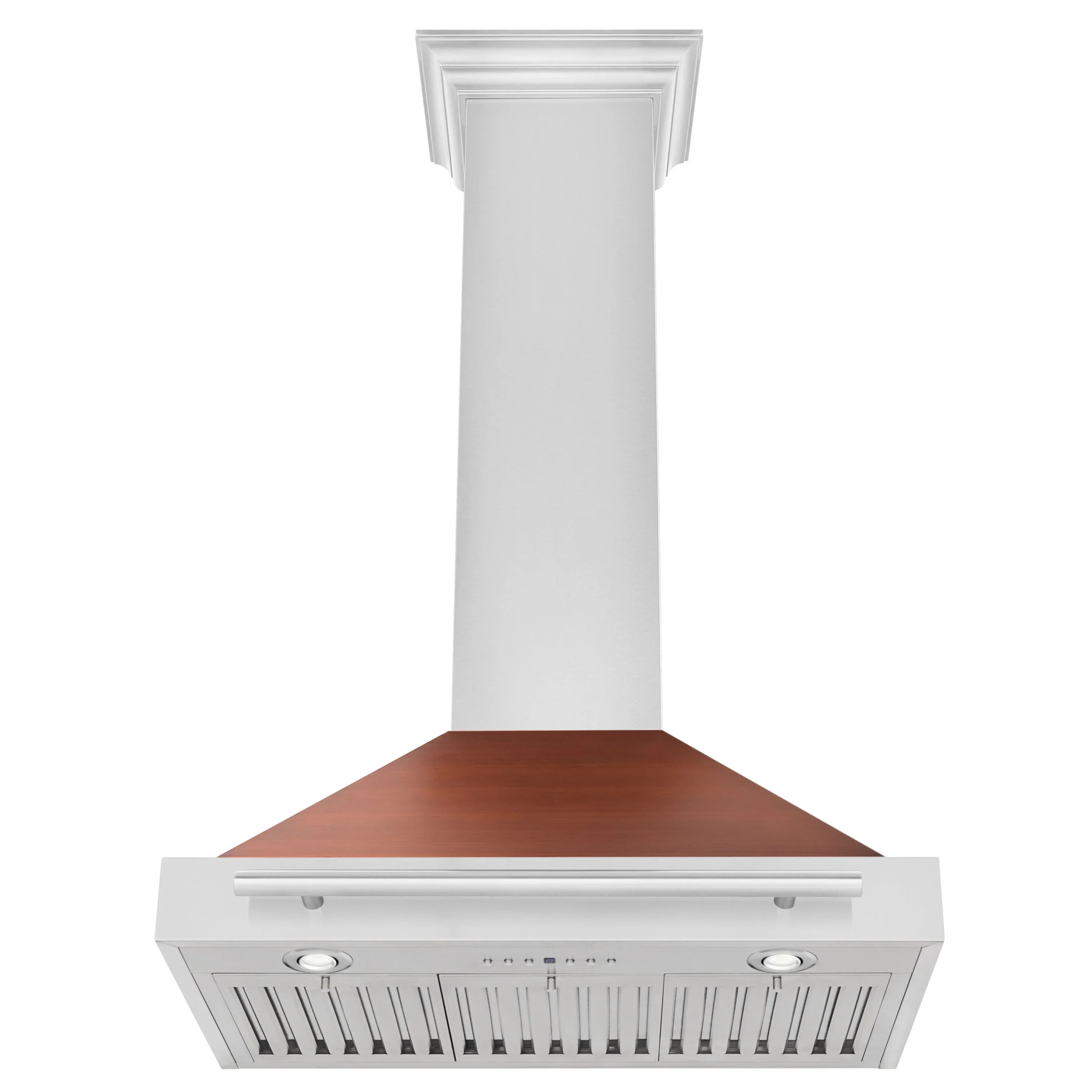 ZLINE 30-Inch Convertible Stainless Steel Range Hood with Copper Shell and Stainless Steel Handle (KB4STX-C-30) - Image 4