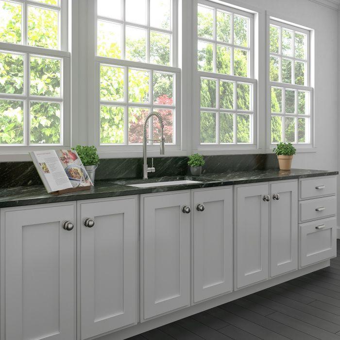 ZLINE 30-Inch Rome Dual Mount Single Bowl Fireclay Kitchen Sink with Bottom Grid in White Gloss (FRC5124-WH-30) - Image 8