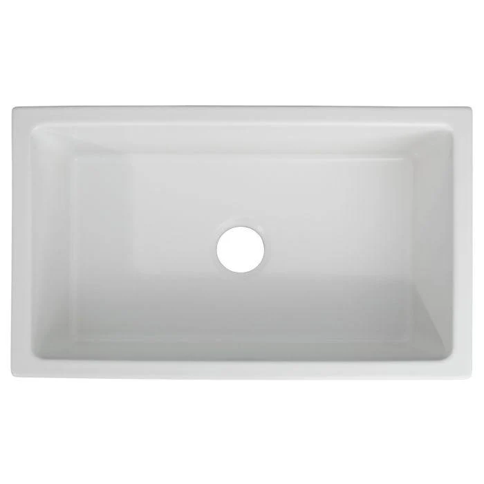 ZLINE 30-Inch Venice Farmhouse Apron Front Reversible Single Bowl Fireclay Kitchen Sink with Bottom Grid in White Matte (FRC5119-WM-30) - Image 12