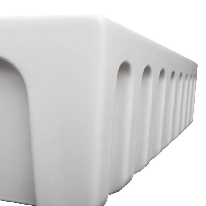 ZLINE 30-Inch Venice Farmhouse Apron Front Reversible Single Bowl Fireclay Kitchen Sink with Bottom Grid in White Matte (FRC5119-WM-30) - Image 14