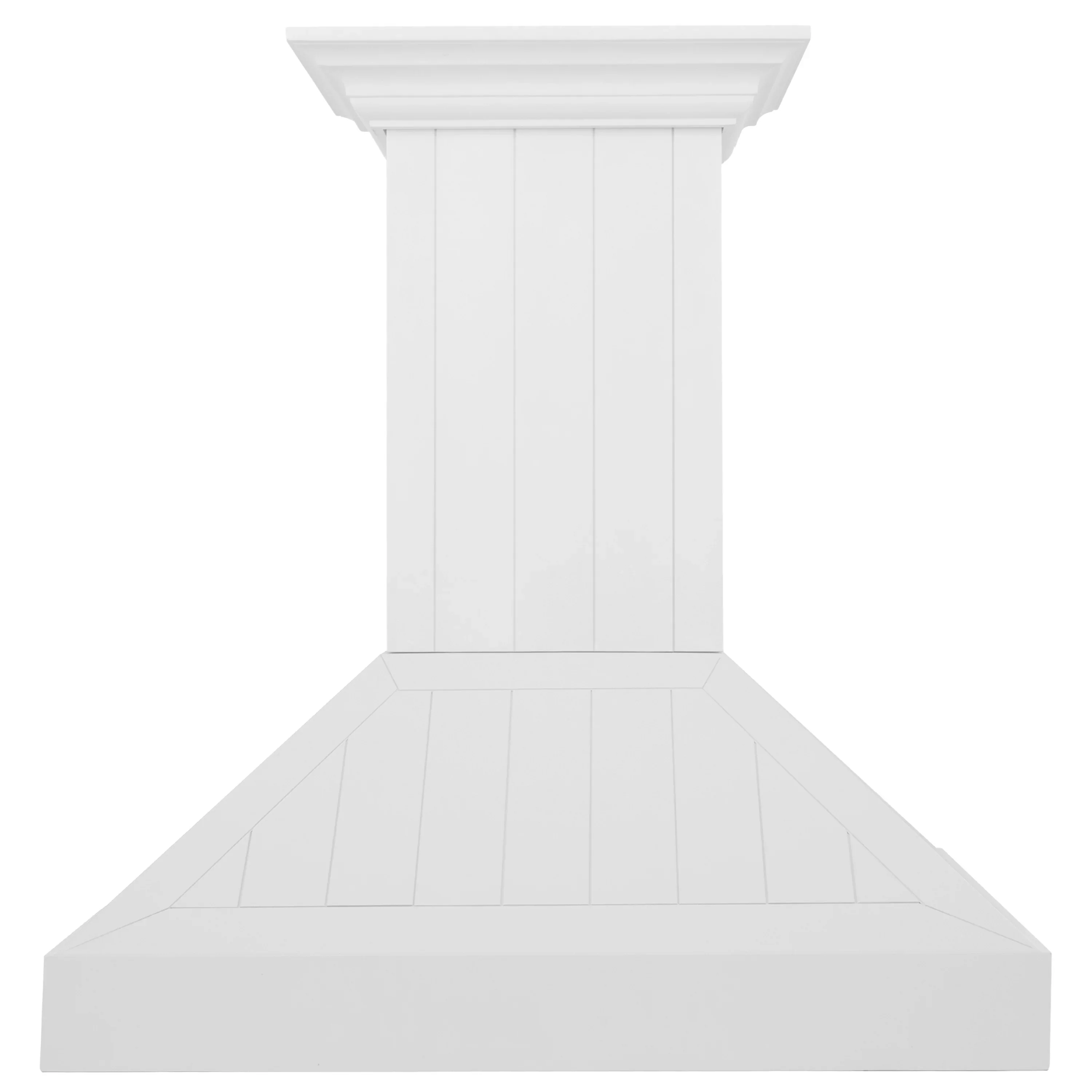 ZLINE 30-Inch Wooden Wall Mount Range Hood with 400 CFM Motor in Shiplap Bright White Finish (KPWW-30) - Image 2