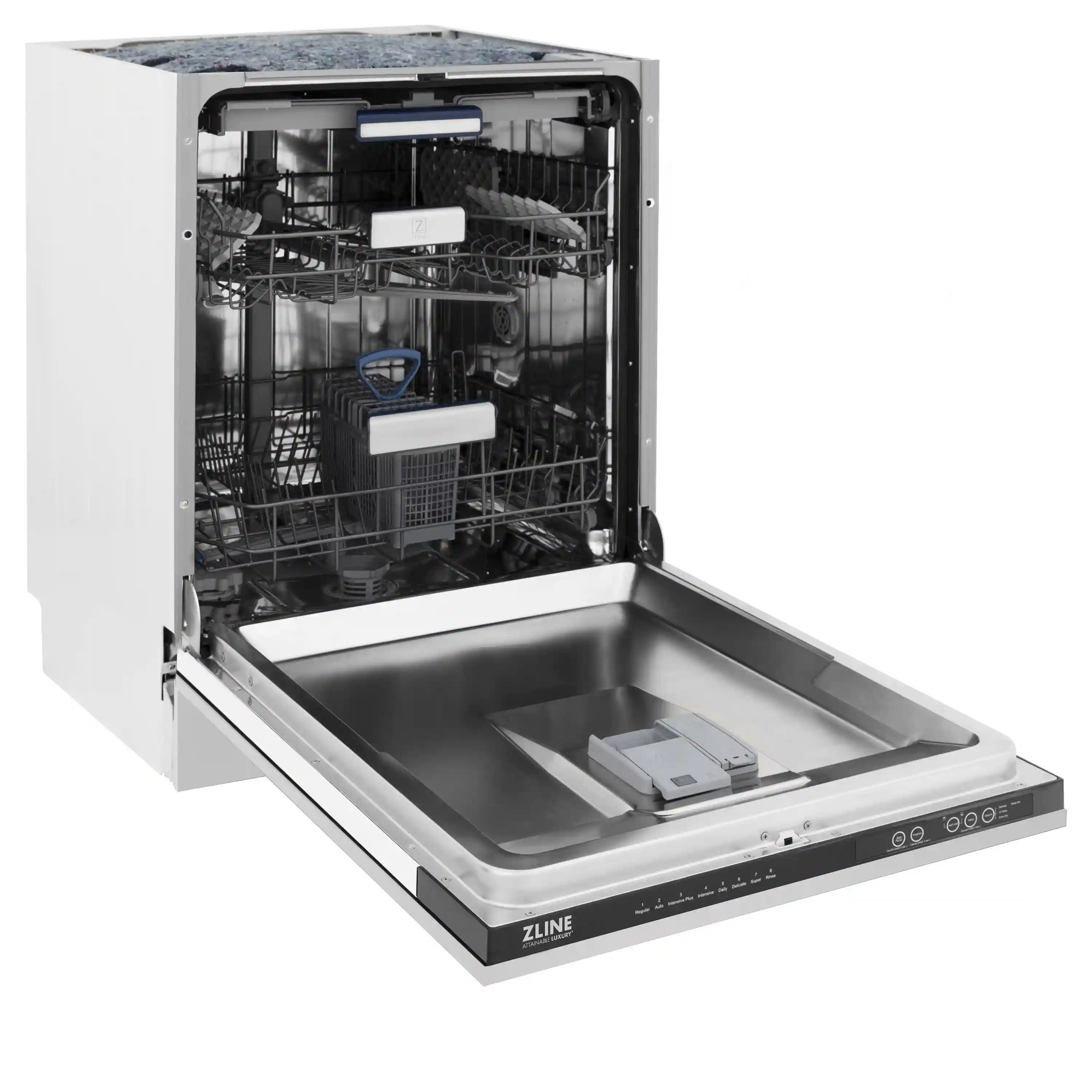 ZLINE Appliance Package - 30-Inch Stainless Steel Gas Range, Modern Over The Range Microwave and Tall Tub Dishwasher (3KP-SGROTR30-DWV) - Image 45