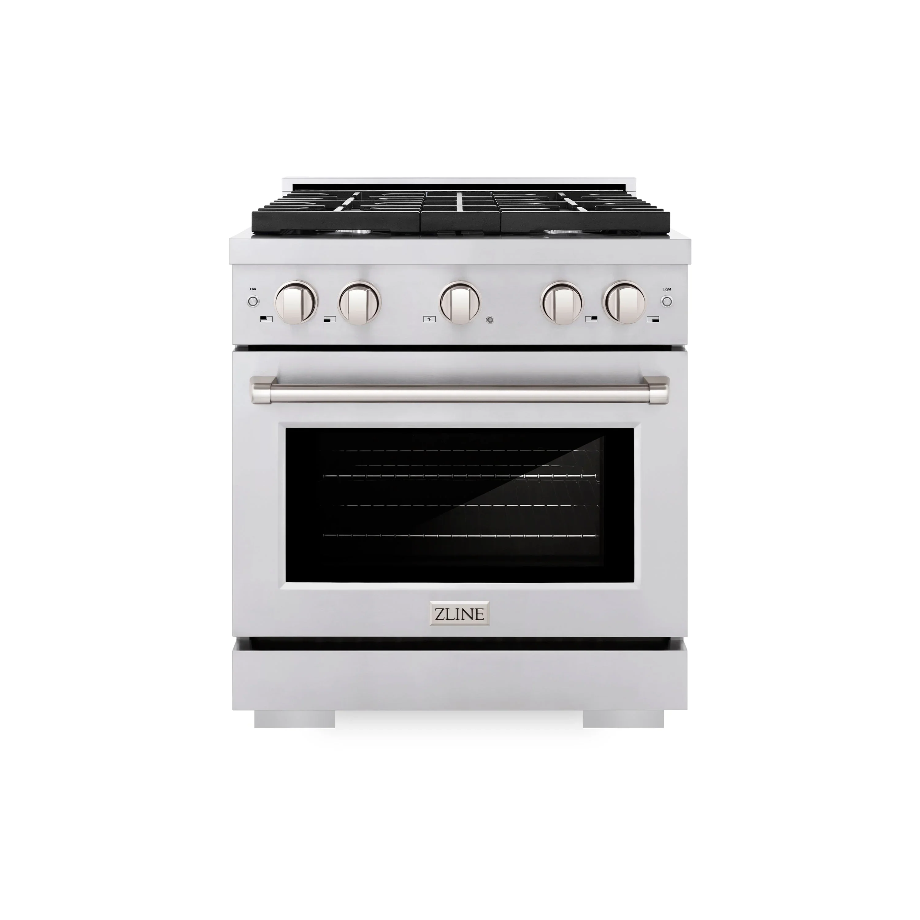 ZLINE Appliance Package - 30-Inch Stainless Steel Gas Range, Modern Over The Range Microwave and Tall Tub Dishwasher (3KP-SGROTR30-DWV) - Image 7
