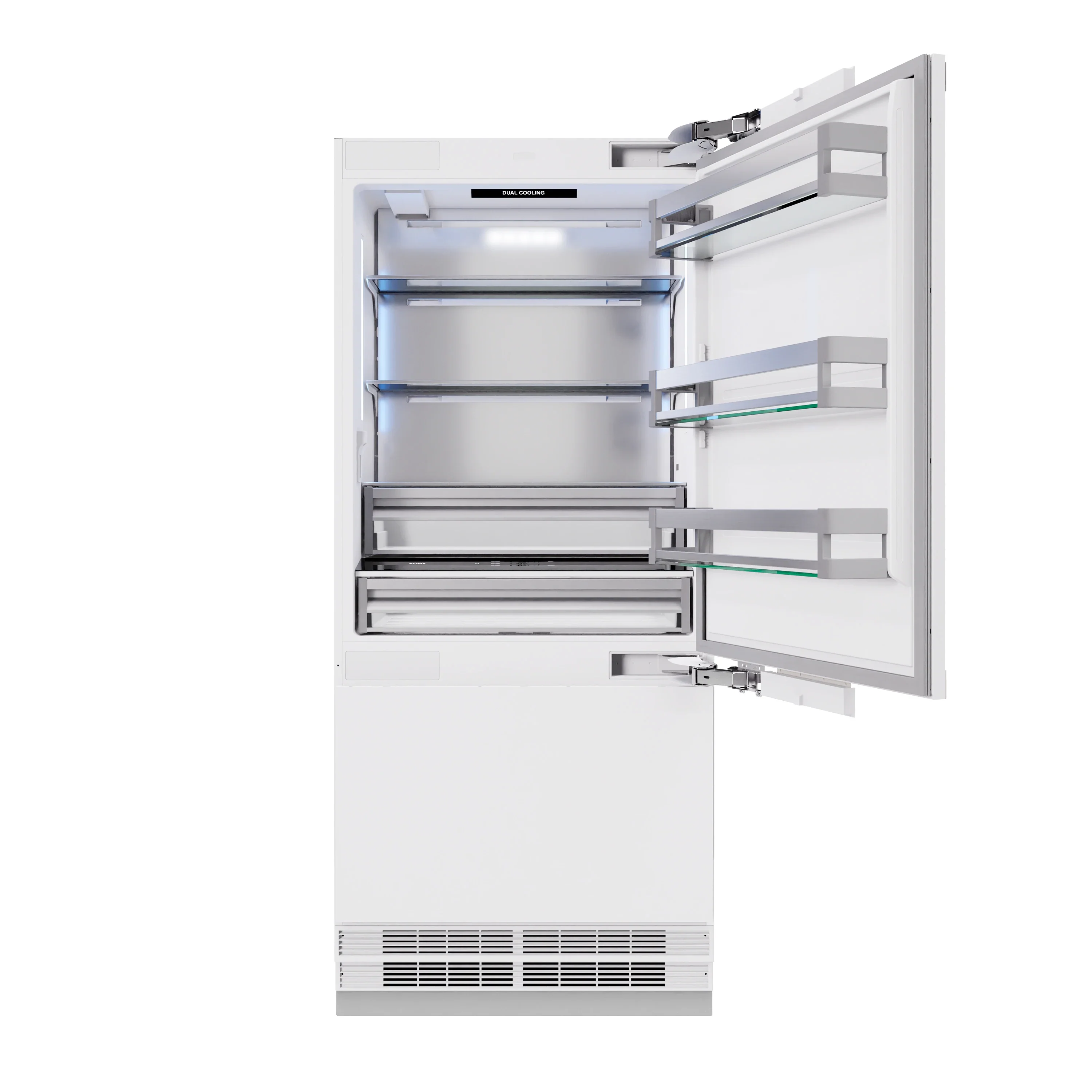 ZLINE 36-Inch 19.8 Cu. Ft. Built-In Bottom Freezer Refrigerator with Water Dispenser and Ice Maker in Panel Ready (RBIT-36) - Image 5