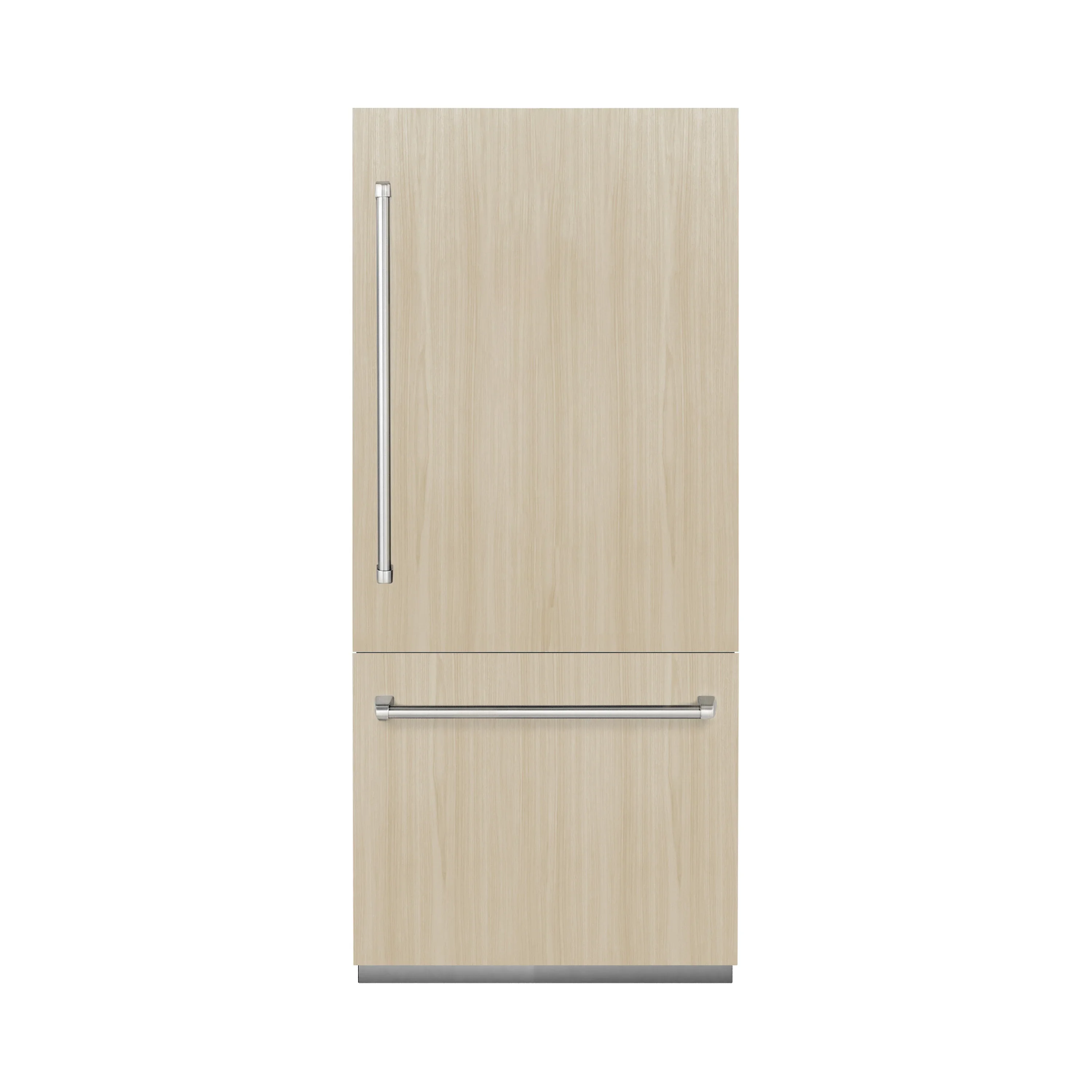 ZLINE 36-Inch 19.8 Cu. Ft. Built-In Bottom Freezer Refrigerator with Water Dispenser and Ice Maker with Graphite Gray Interior in Panel Ready (GRBIT-36) - Image 4