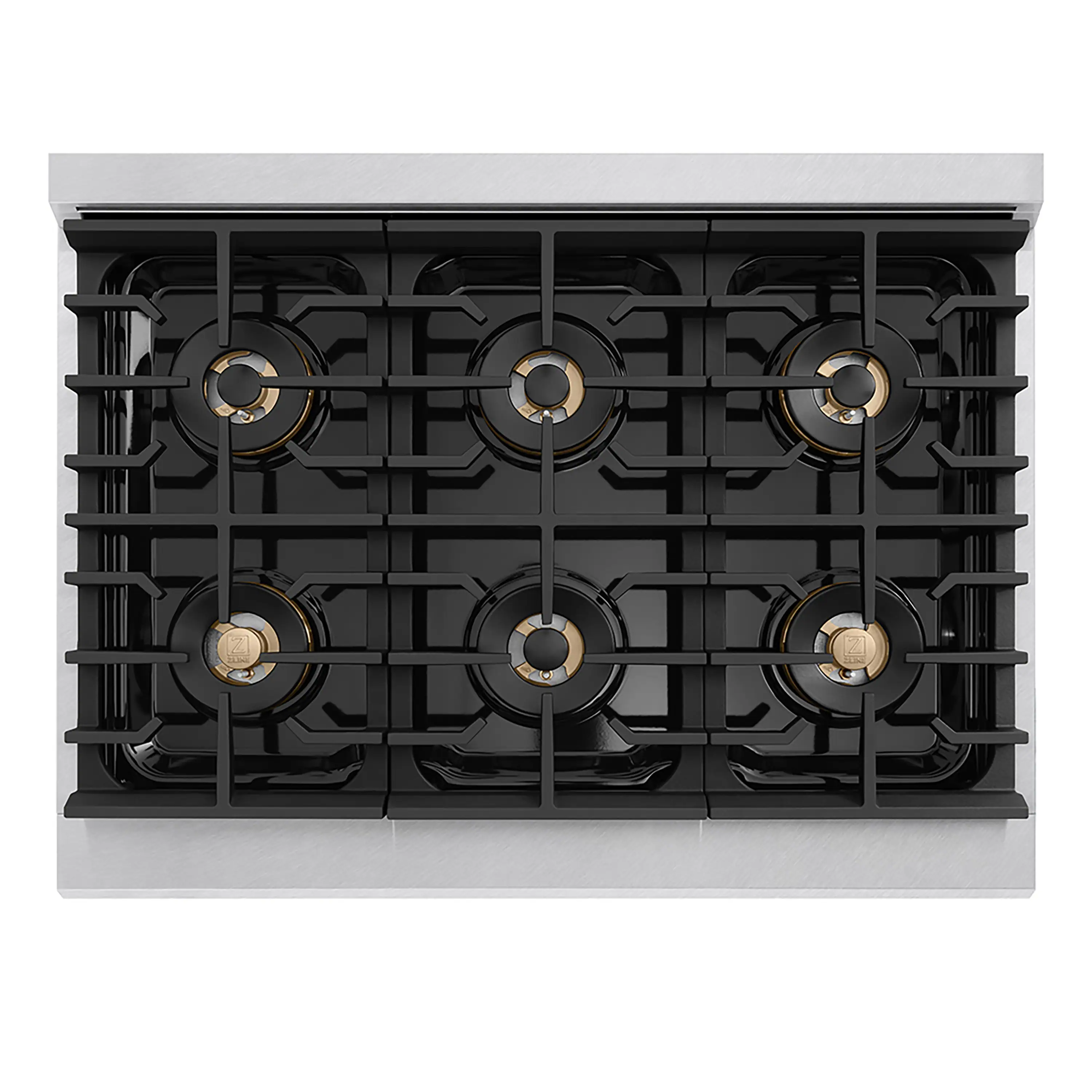 ZLINE 36-Inch 5.2 cu. ft. Paramount Dual Fuel Range with 6 Burner DuoPro™ Cooktop and Electric Convection Oven in Satin Stainless Steel (PSDRS-36) - Image 7
