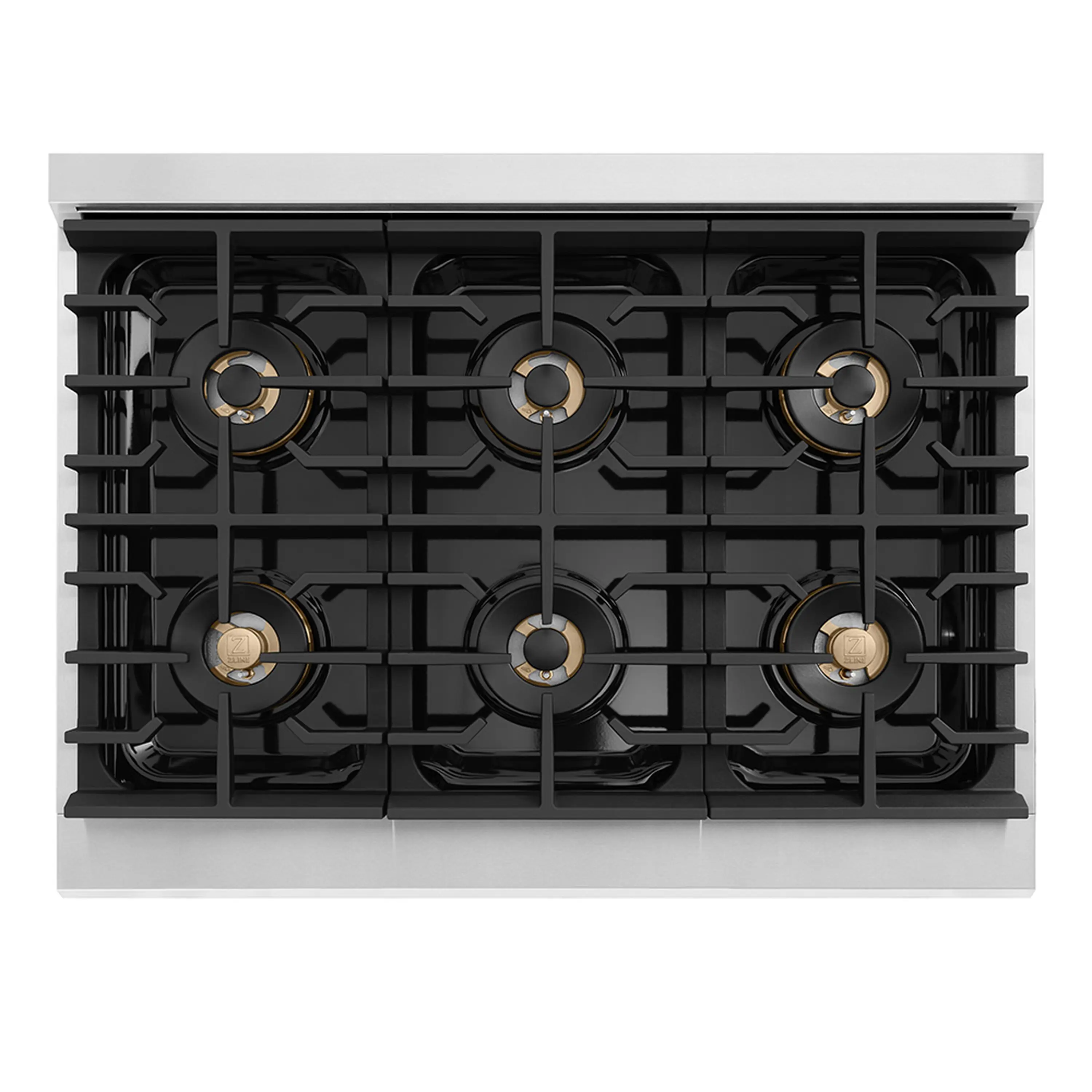 ZLINE 36-Inch 5.2 cu. ft. Paramount Dual Fuel Range with 6 Burner DuoPro™ Cooktop and Electric Convection Oven with White Matte Door (PSDR-WM-36) - Image 6