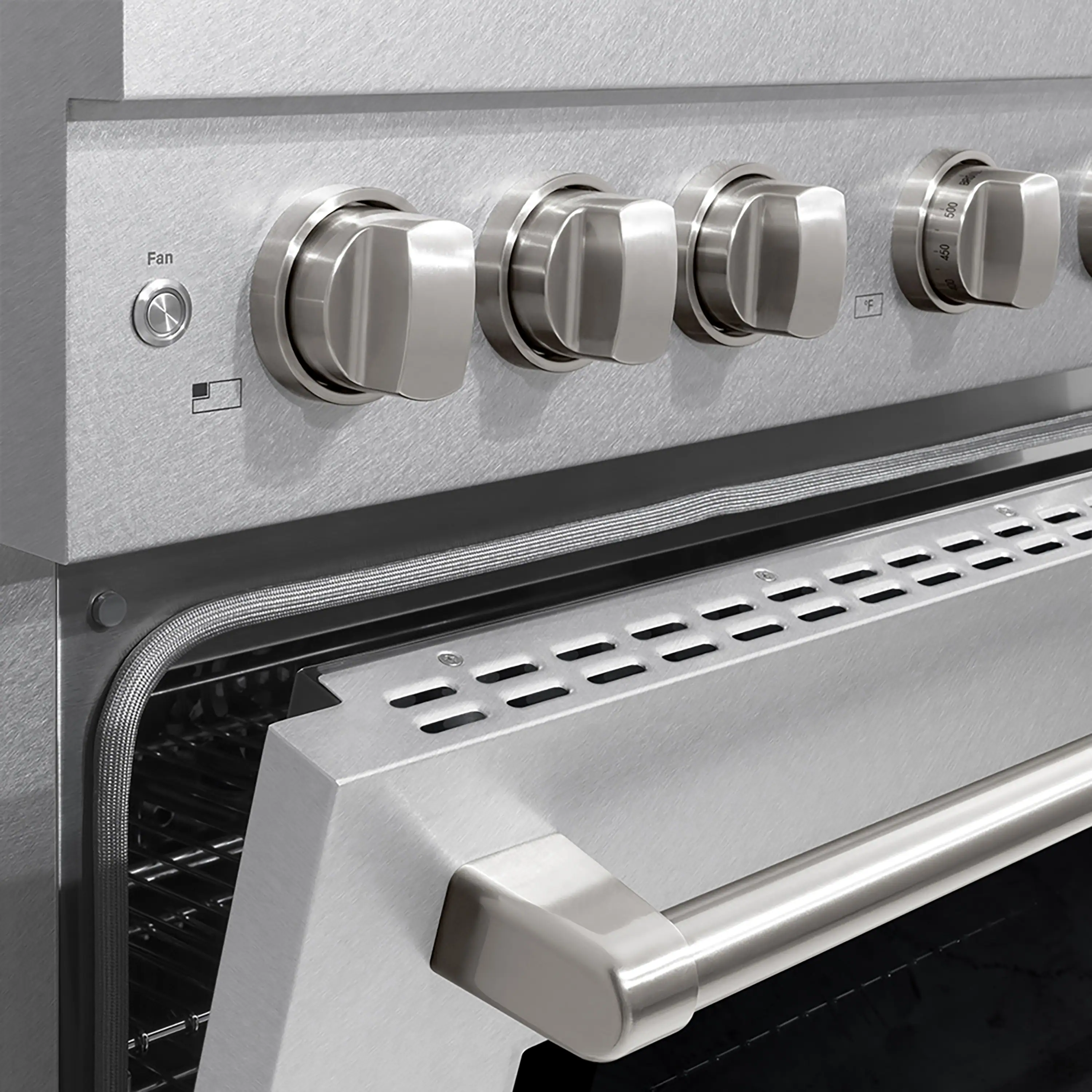 ZLINE 36-Inch 5.2 cu. ft. Paramount Gas Range with 6 Burner DuoPro™ Cooktop and Convection Gas Oven in Satin Stainless Steel (PSGRS-36) - Image 13