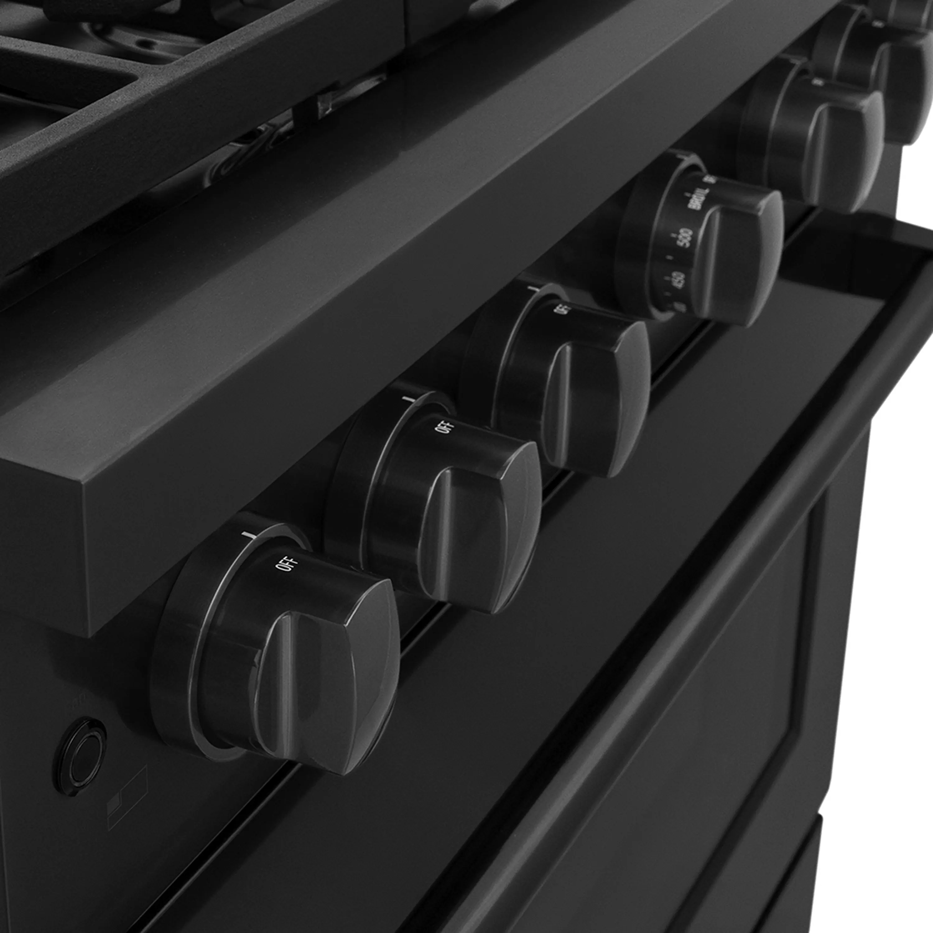 ZLINE 36-Inch 5.2 cu. ft. Paramount Gas Range with 6 Burner DuoPro™ Cooktop and Convection Gas Oven in Black Stainless Steel (PSGRB-36) - Image 7