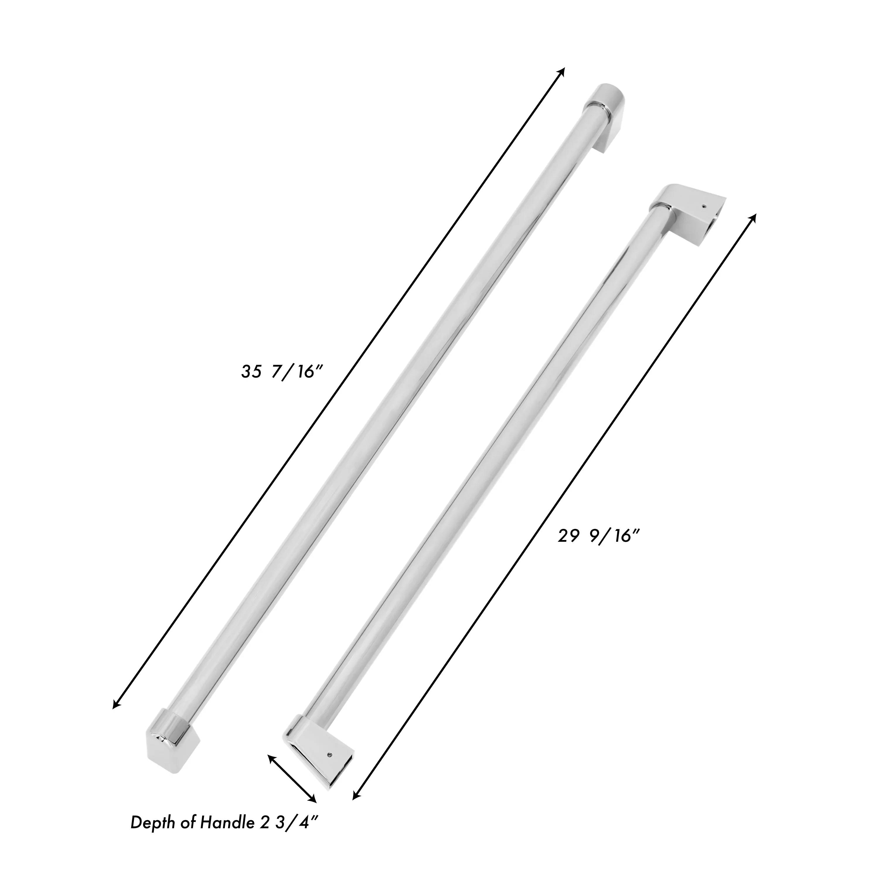 ZLINE 36-Inch Built-in Refrigerator Handle in Stainless Steel for ZLINE RBIV-36 (RBIVH-SS-36) - Image 2