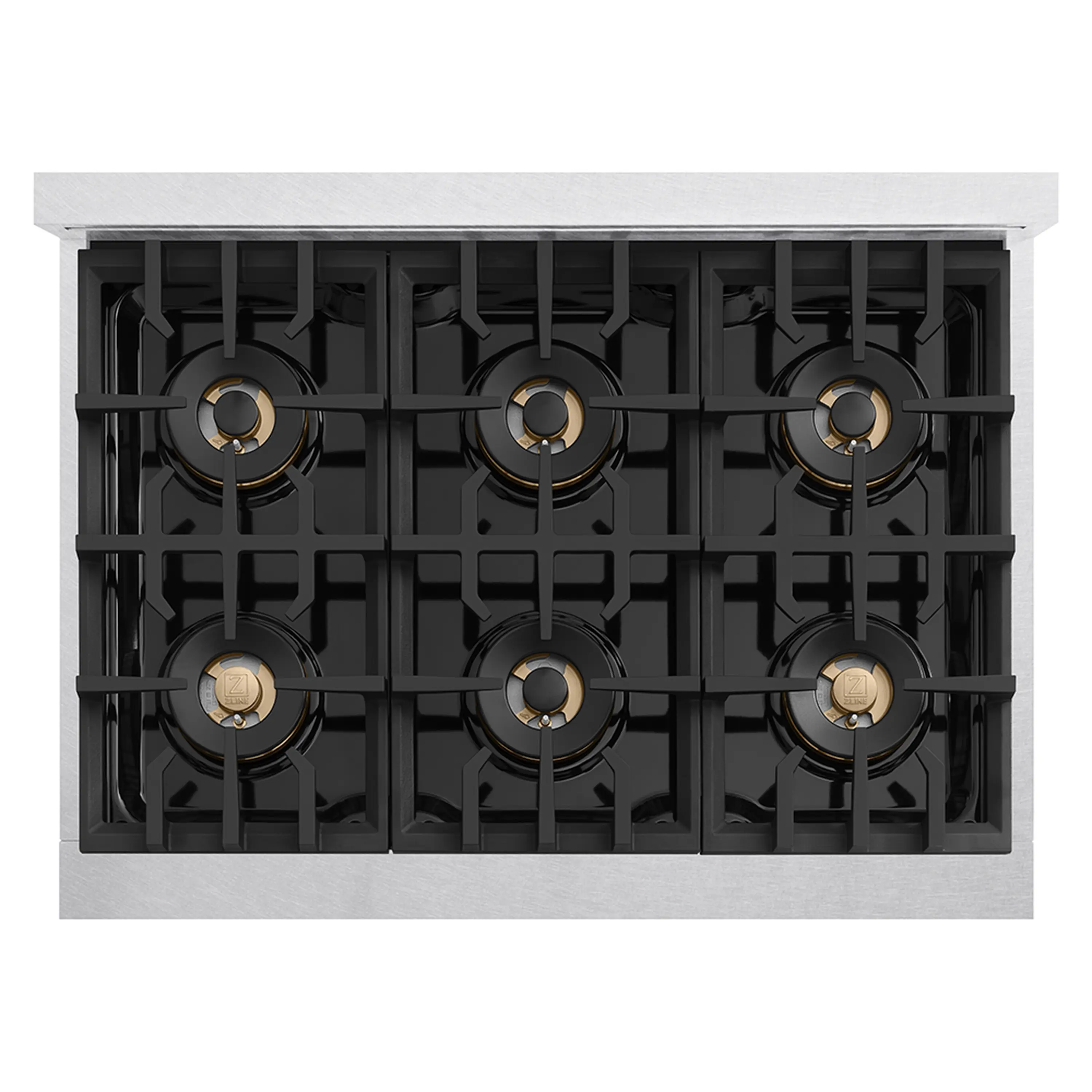 ZLINE 36-Inch Classic Gas Rangetop with 6 Burner DuoPro™ Cooktop in Satin Stainless Steel (PCRTS-36) - Image 2