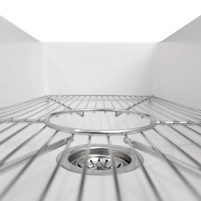 ZLINE 36-Inch Venice Farmhouse Apron Front Reversible Single Bowl Fireclay Kitchen Sink with Bottom Grid in White Matte (FRC5122-WM-36) - Image 15