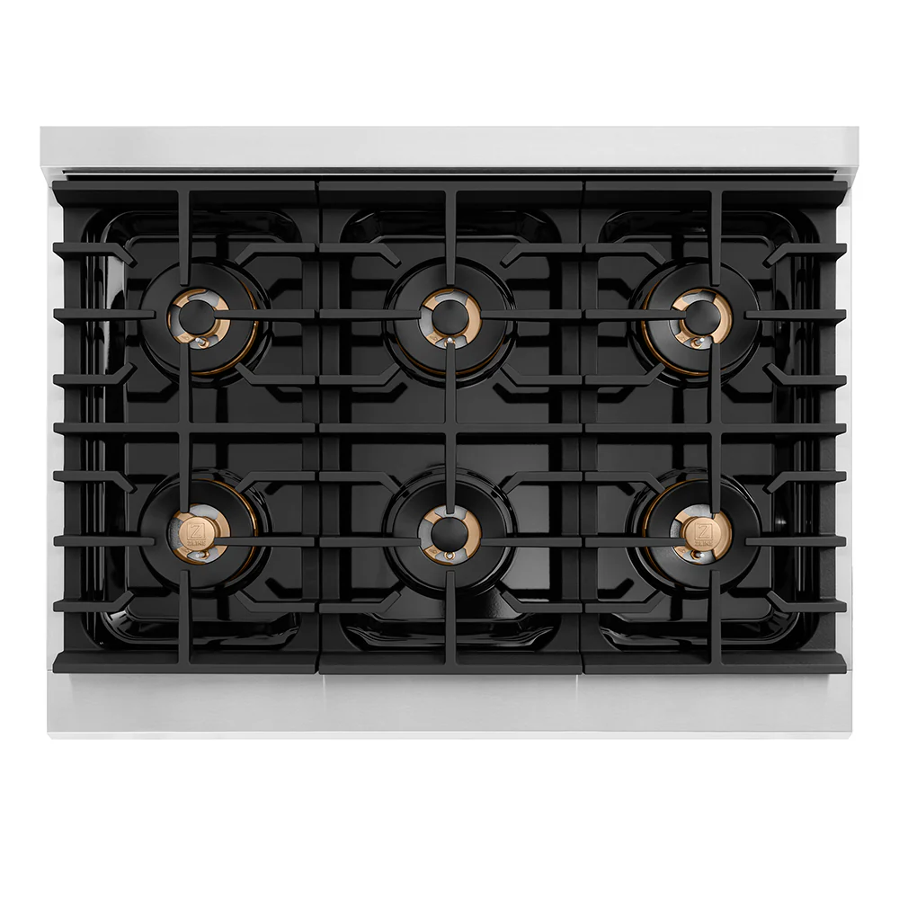 ZLINE 36-Inch Paramount Gas Rangetop with 6 Burner DuoPro™ Cooktop in Stainless Steel (PSRT36) - Image 2