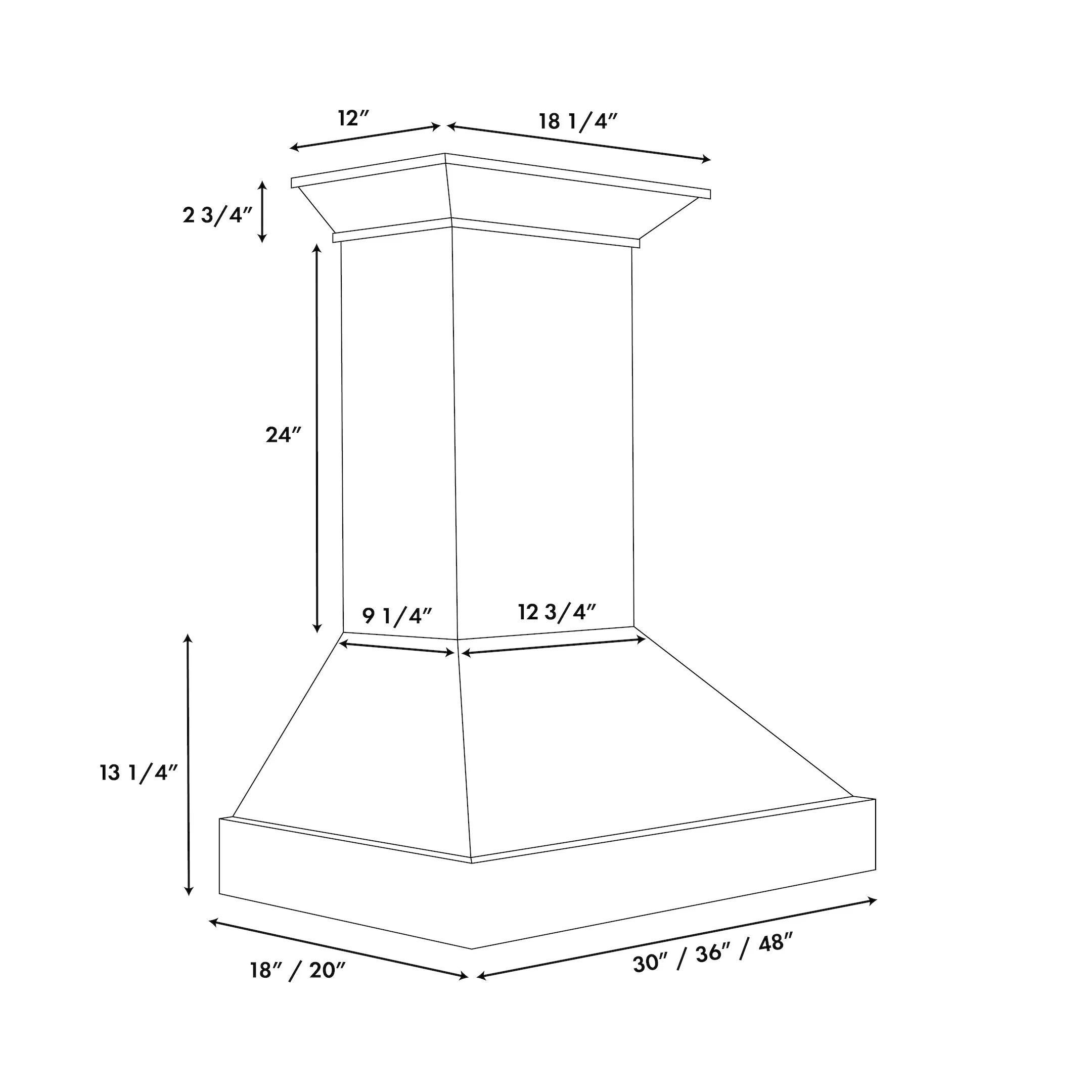 ZLINE 36-Inch Wooden Wall Mount Range Hood with 400 CFM Motor in Smooth Bright White Finish (KBWW-36) - Image 7