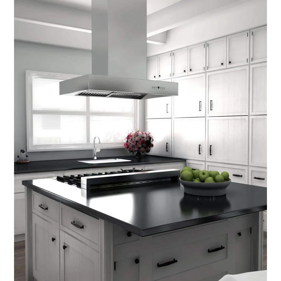 ZLINE 36-Inch Ducted Remote Blower Island Mount Range Hood in Stainless Steel (KECOMi-RS-36-400) - Image 6