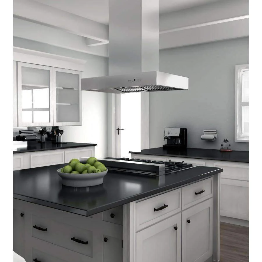 ZLINE 36-Inch Ducted Remote Blower Island Mount Range Hood in Stainless Steel (KECOMi-RS-36-400) - Image 8