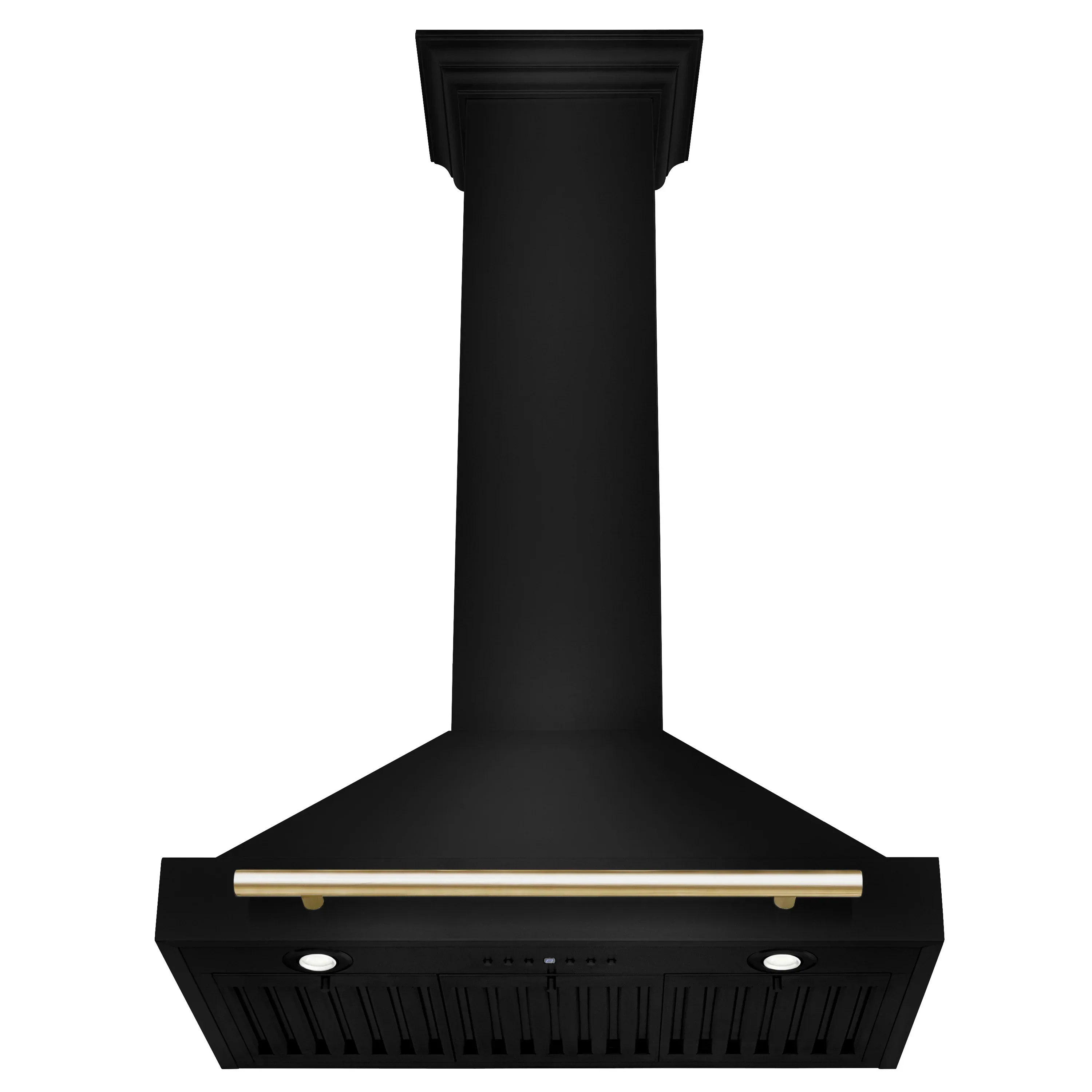 ZLINE 4-Piece Appliance Package - 30-Inch Legacy Dual Fuel Range, Wall Mount Range Hood, 36-Inch French Door Refrigerator, Dishwasher, in Black Stainless Steel with Gold Accents - Image 19