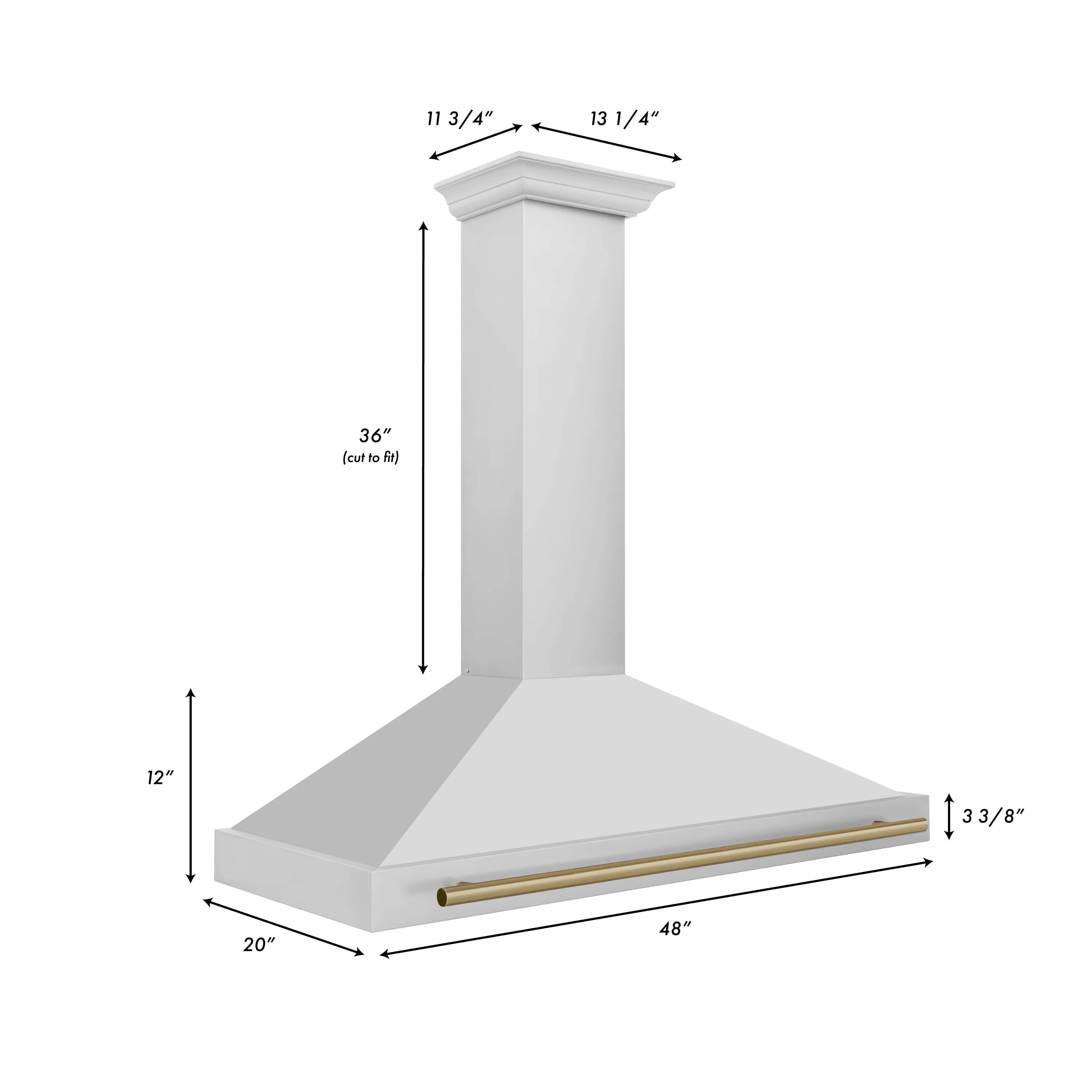 ZLINE 4-Piece Appliance Package - 48-Inch Legacy Autograph Dual Fuel Range, Wall Mount Range Hood, 36-Inch French Door Refrigerator, Dishwasher, in Stainless Steel with Champagne Bronze Accents - Image 17