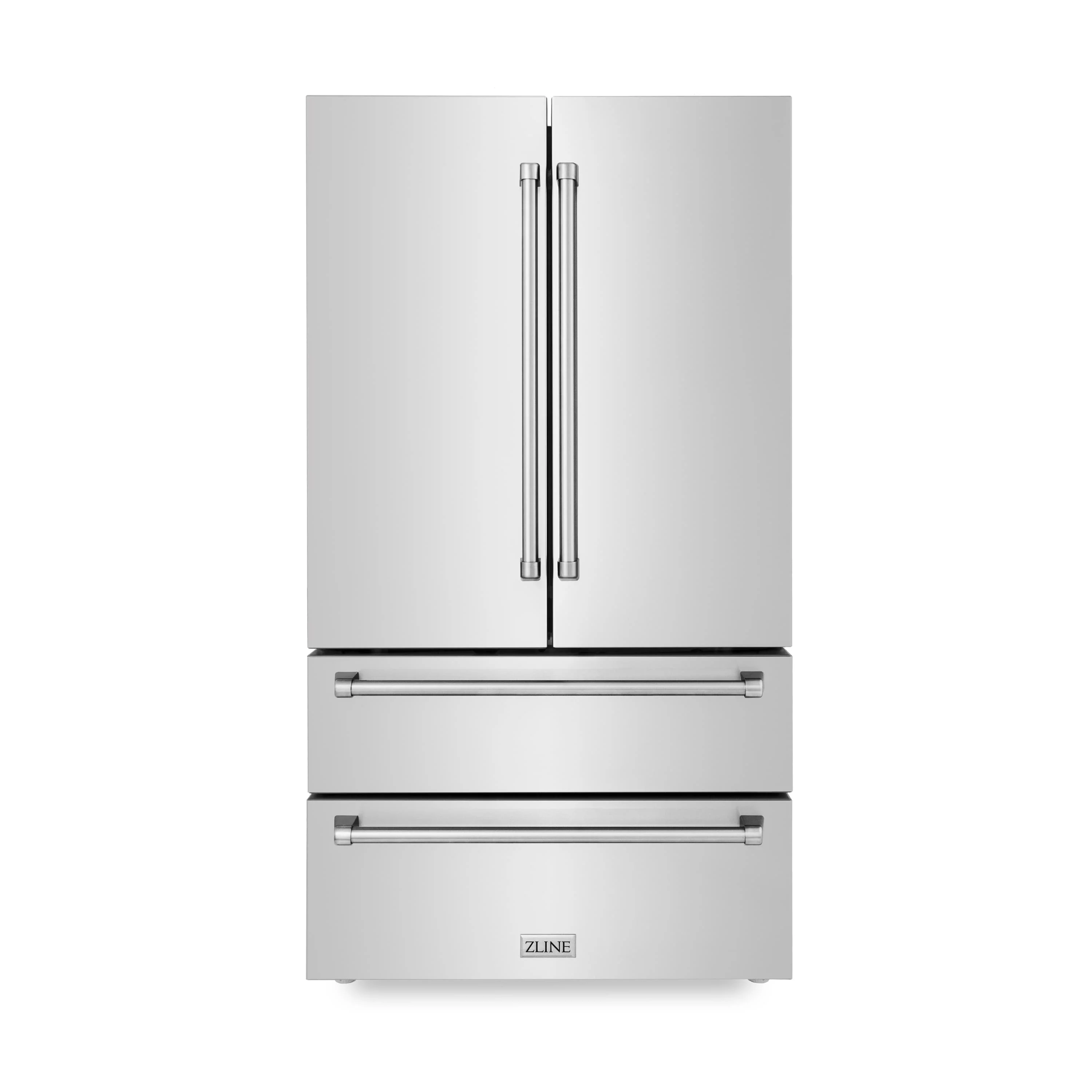ZLINE 4-Piece Appliance Package - 30-Inch Gas Range, Refrigerator, Convertible Wall Mount Hood, and Microwave Drawer in Stainless Steel (4KPR-SGRRH30-MW) - Image 13