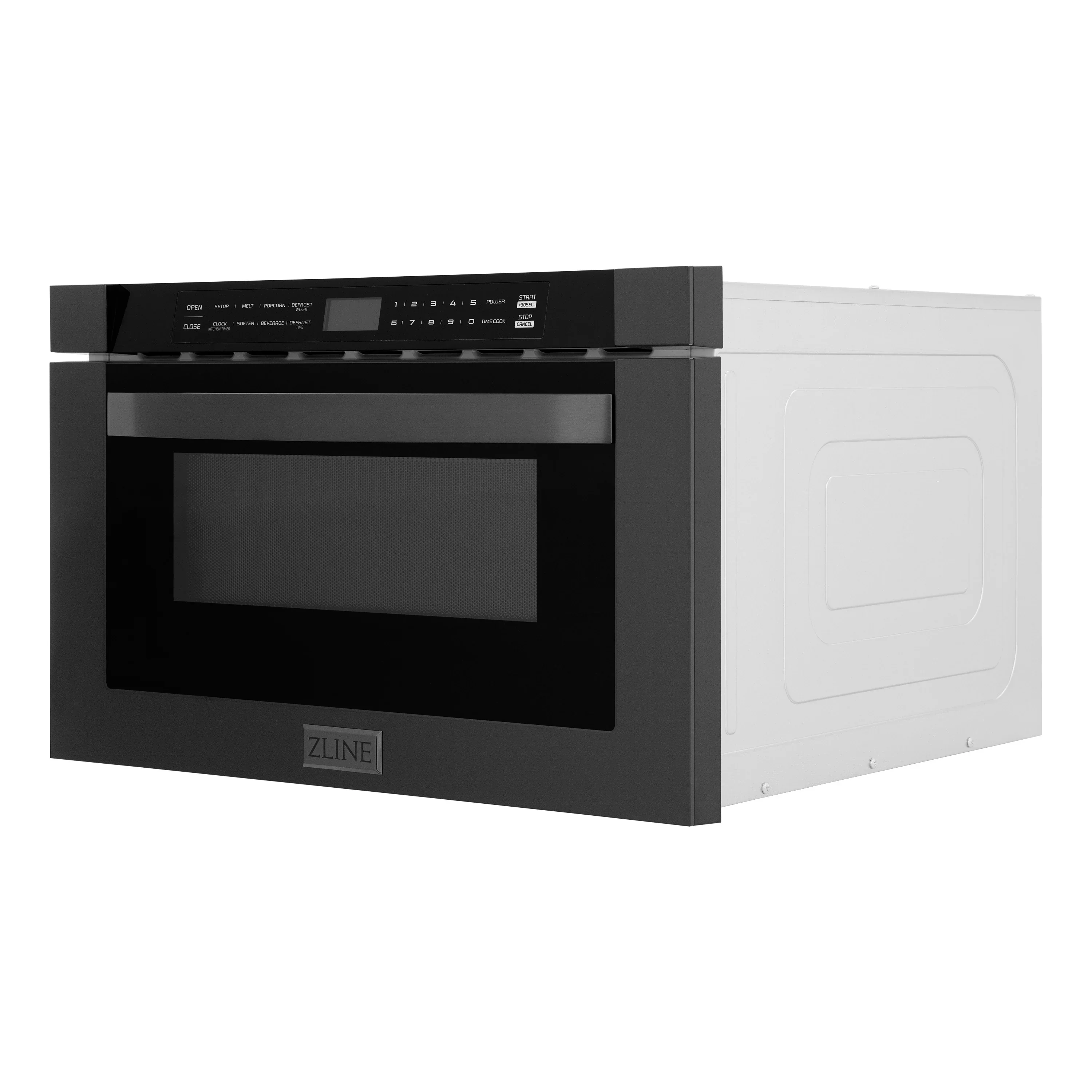 ZLINE 4-Piece Appliance Package - 36-Inch Dual Fuel Range with Brass Burners, Refrigerator, Microwave Drawer, and 3-Rack Dishwasher in Black Stainless Steel - Image 54