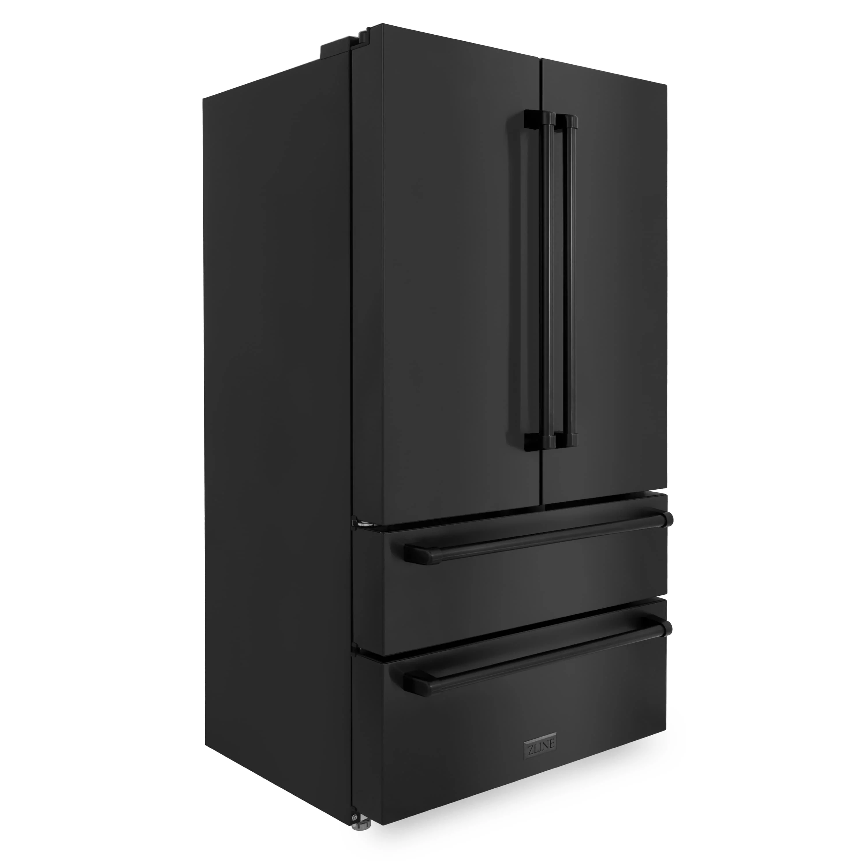 ZLINE 4-Piece Appliance Package - 36-Inch Dual Fuel Range with Brass Burners, Refrigerator, Microwave Oven, and 3-Rack Dishwasher in Black Stainless Steel - Image 19
