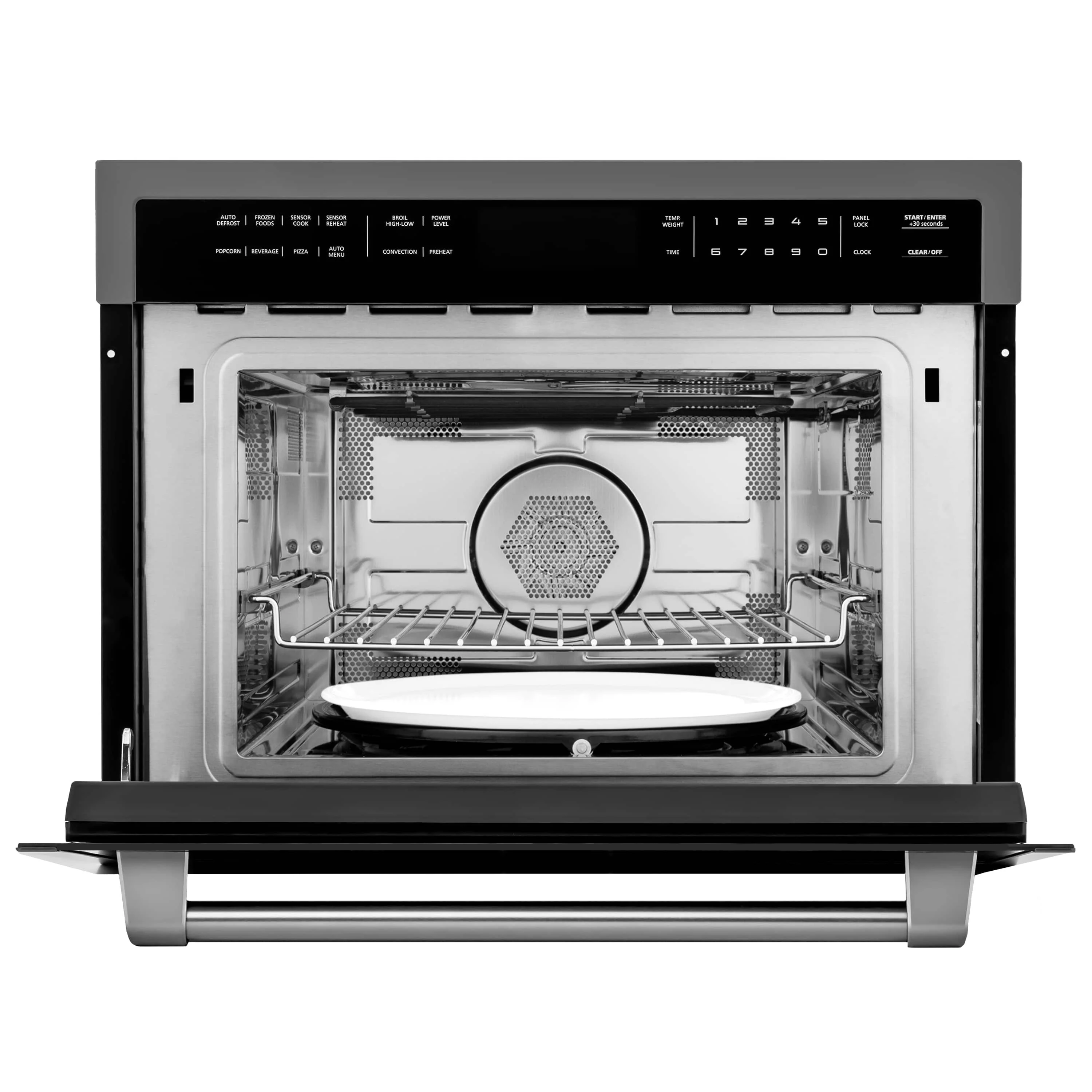 ZLINE 4-Piece Appliance Package - 36-Inch Dual Fuel Range with Brass Burners, Refrigerator, Microwave Oven, and 3-Rack Dishwasher in Black Stainless Steel - Image 60