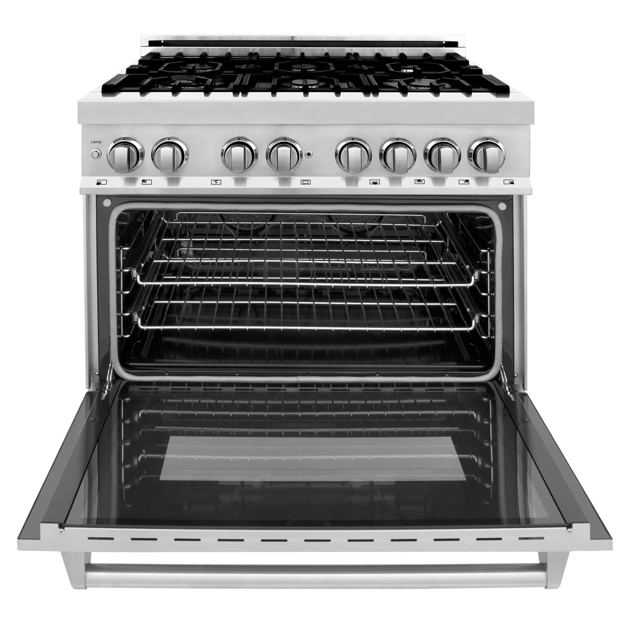 ZLINE 4-Piece Appliance Package - 36-Inch Dual Fuel Range, Tall Tub Dishwasher, Microwave Oven & Premium Hood (4KP-RARH36-MODWV) - Image 3