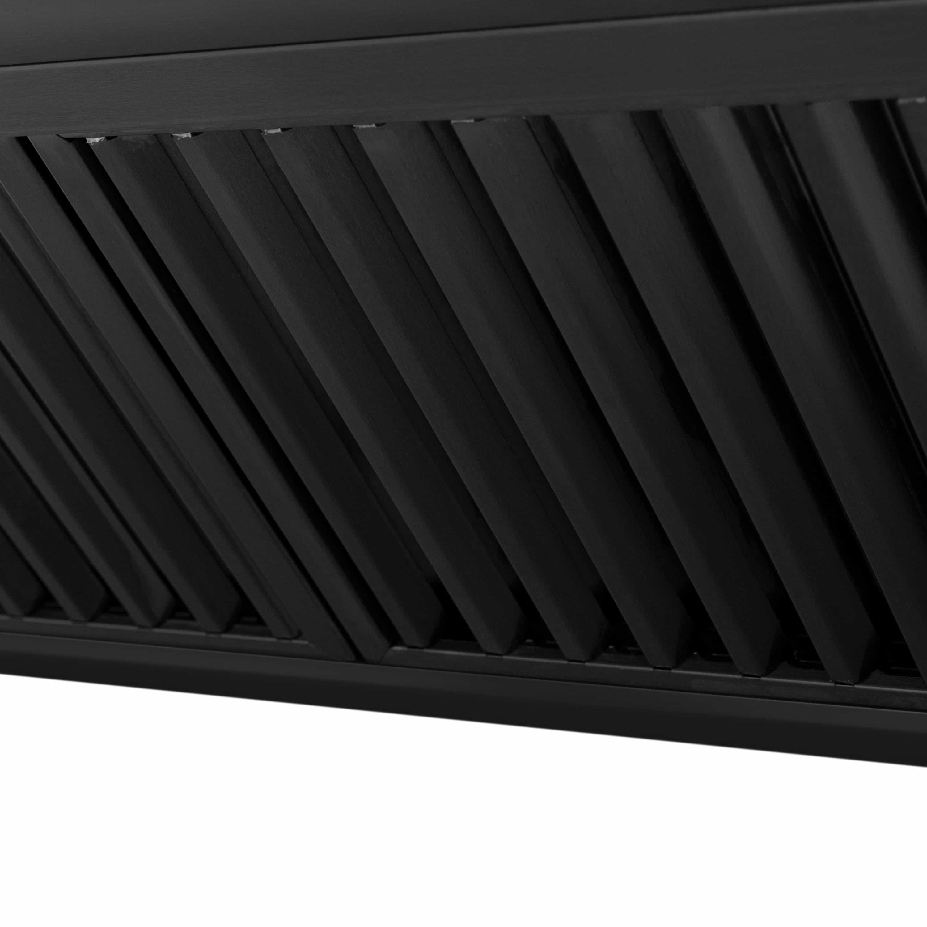 ZLINE 4-Piece Appliance Package - 36-Inch Gas Range, Convertible Wall Mount Hood, Microwave Oven, and 3-Rack Dishwasher in Black Stainless Steel (4KP-SGRBRH36-MODWV) - Image 35