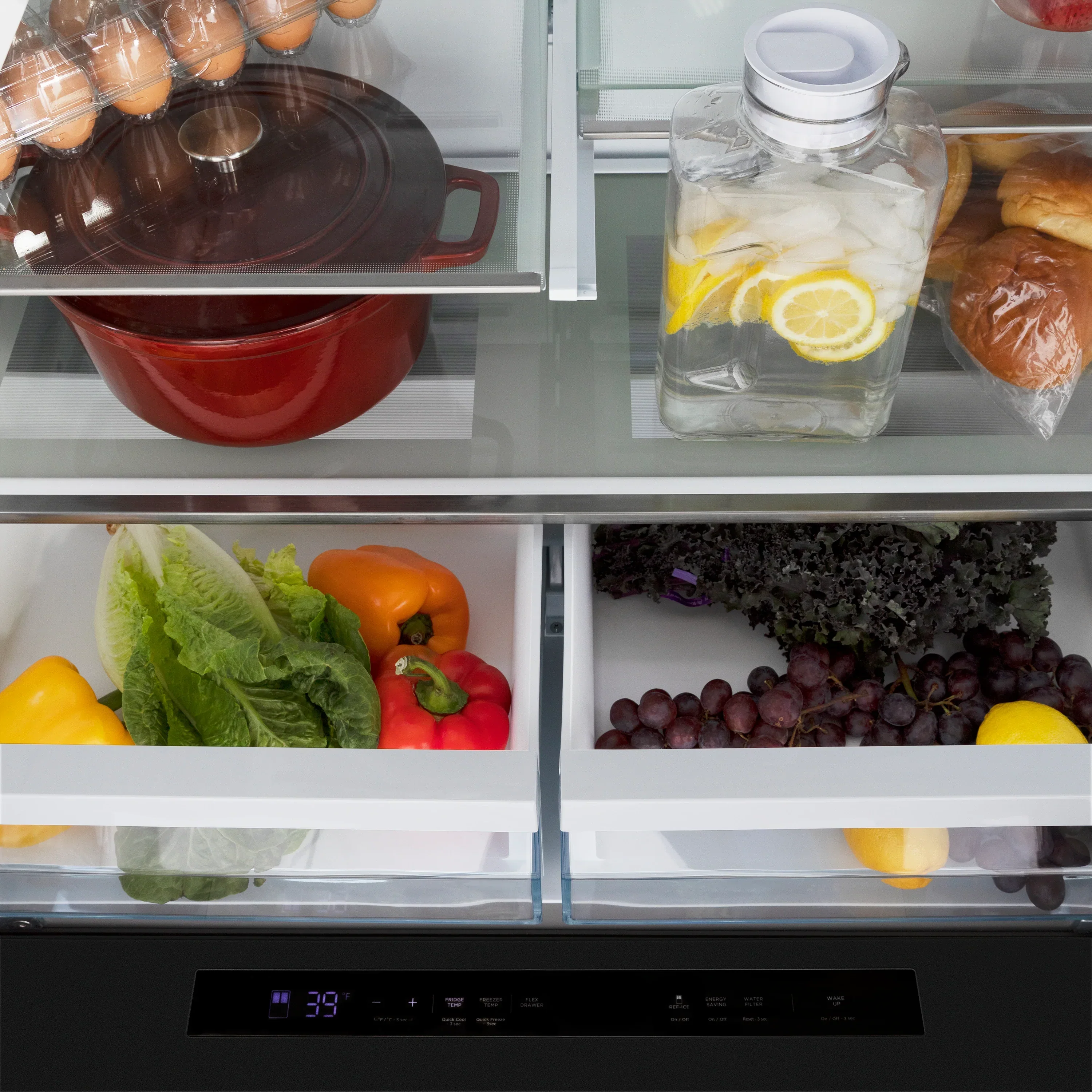 ZLINE 4-Piece Appliance Package - 36-Inch Gas Range, Hood, Refrigerator with Water Dispenser, and Dishwasher in Black Stainless Steel - Image 29