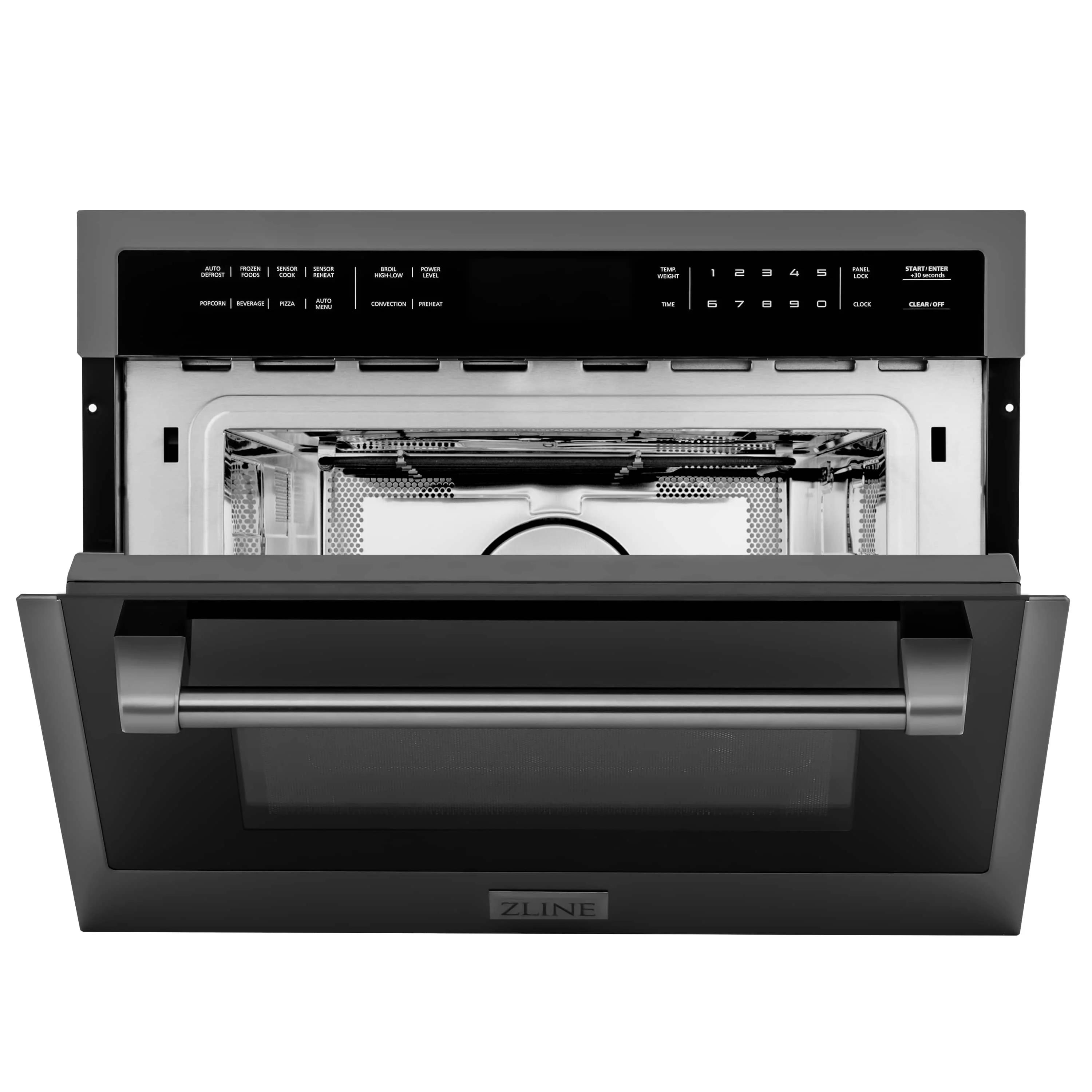 ZLINE 4-Piece Appliance Package - 48-Inch Dual Fuel Range with Brass Burners, Refrigerator, Microwave Oven, and 3-Rack Dishwasher in Black Stainless Steel - Image 51
