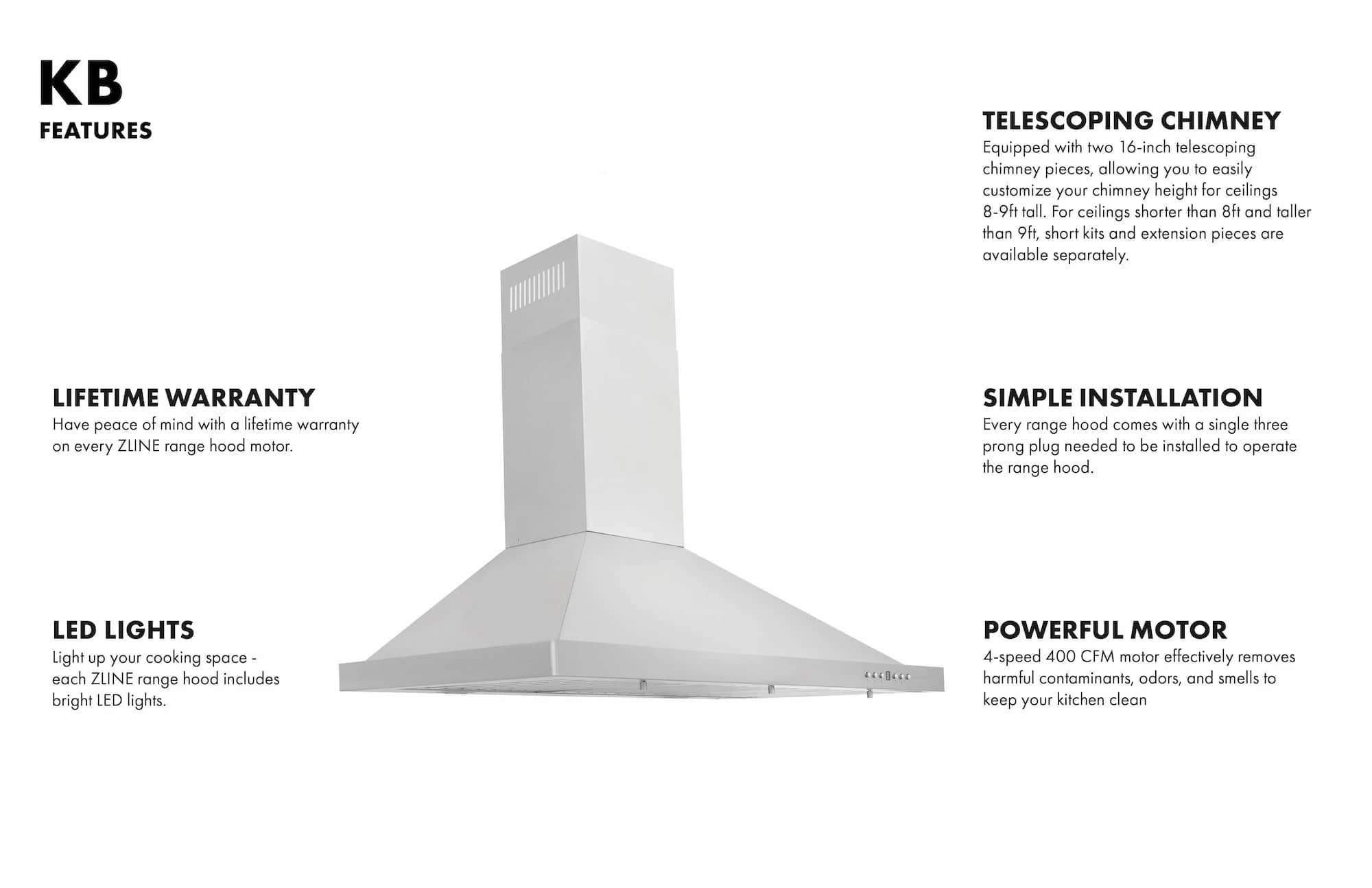 ZLINE 4-Piece Appliance Package - 48-Inch Gas Range, Tall Tub Dishwasher, Microwave Drawer & Convertible Wall Mount Hood (4KP-SGRRH48-MWDWV) - Image 22