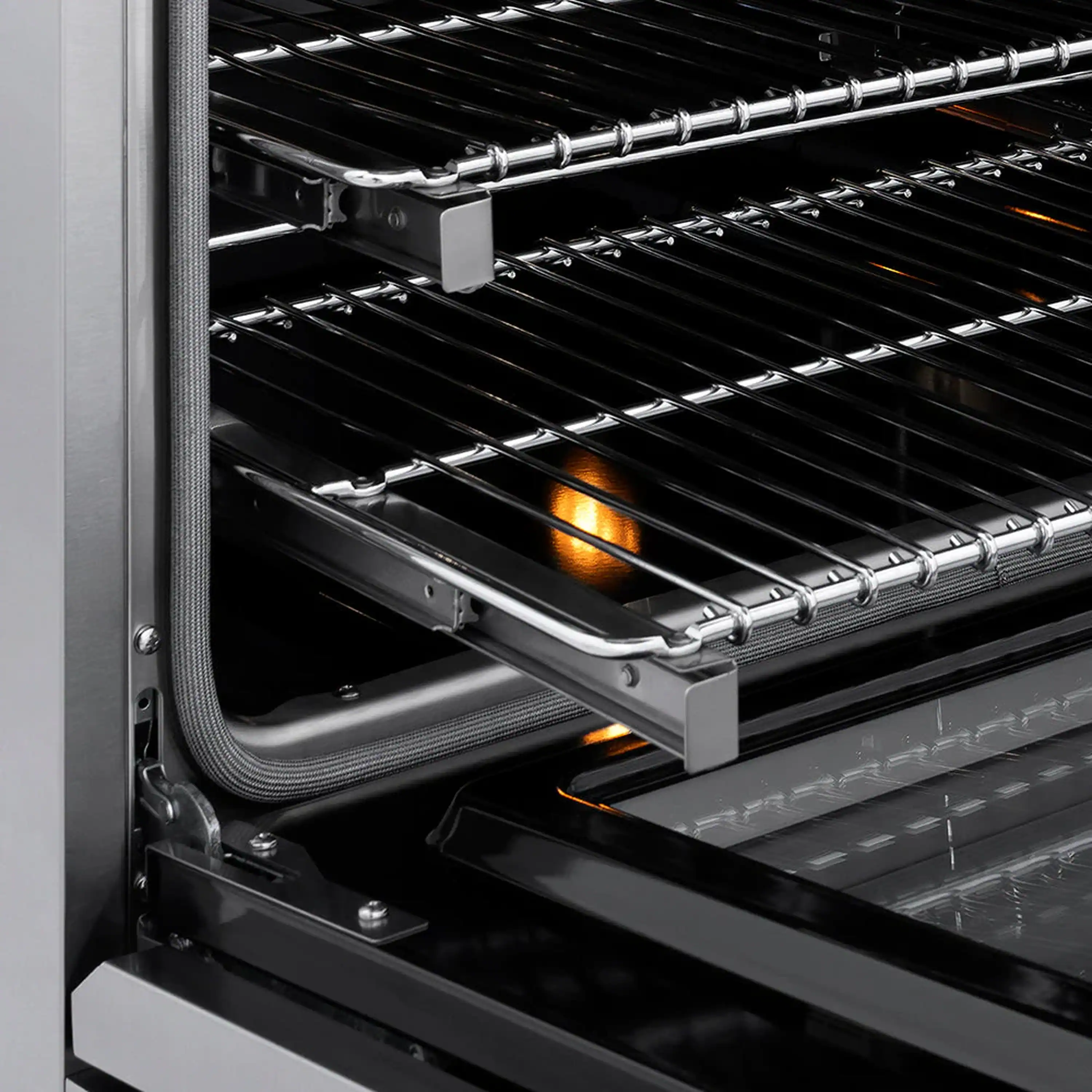 ZLINE 4-Piece Appliance Package - 30-Inch Paramount Induction Range, Wall Mount Range Hood, 36-Inch French Door Refrigerator, and Dishwasher in Stainless Steel - Image 6