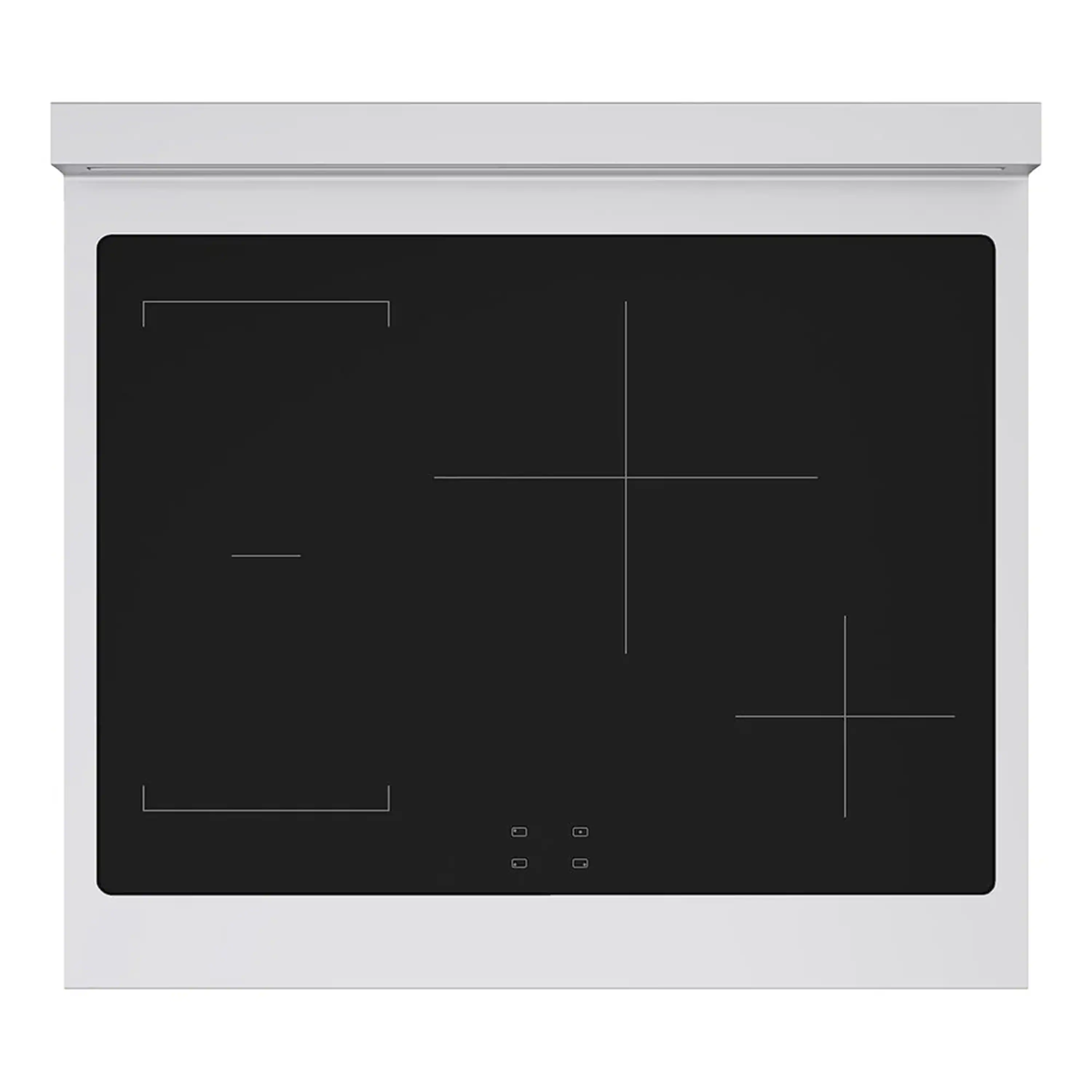 ZLINE 4-Piece Appliance Package - 30-Inch Autograph Edition Induction Range, Wall Mount Range Hood, 36-Inch French Door Refrigerator, and Dishwasher in Stainless Steel with Champagne Bronze Trim - Image 4