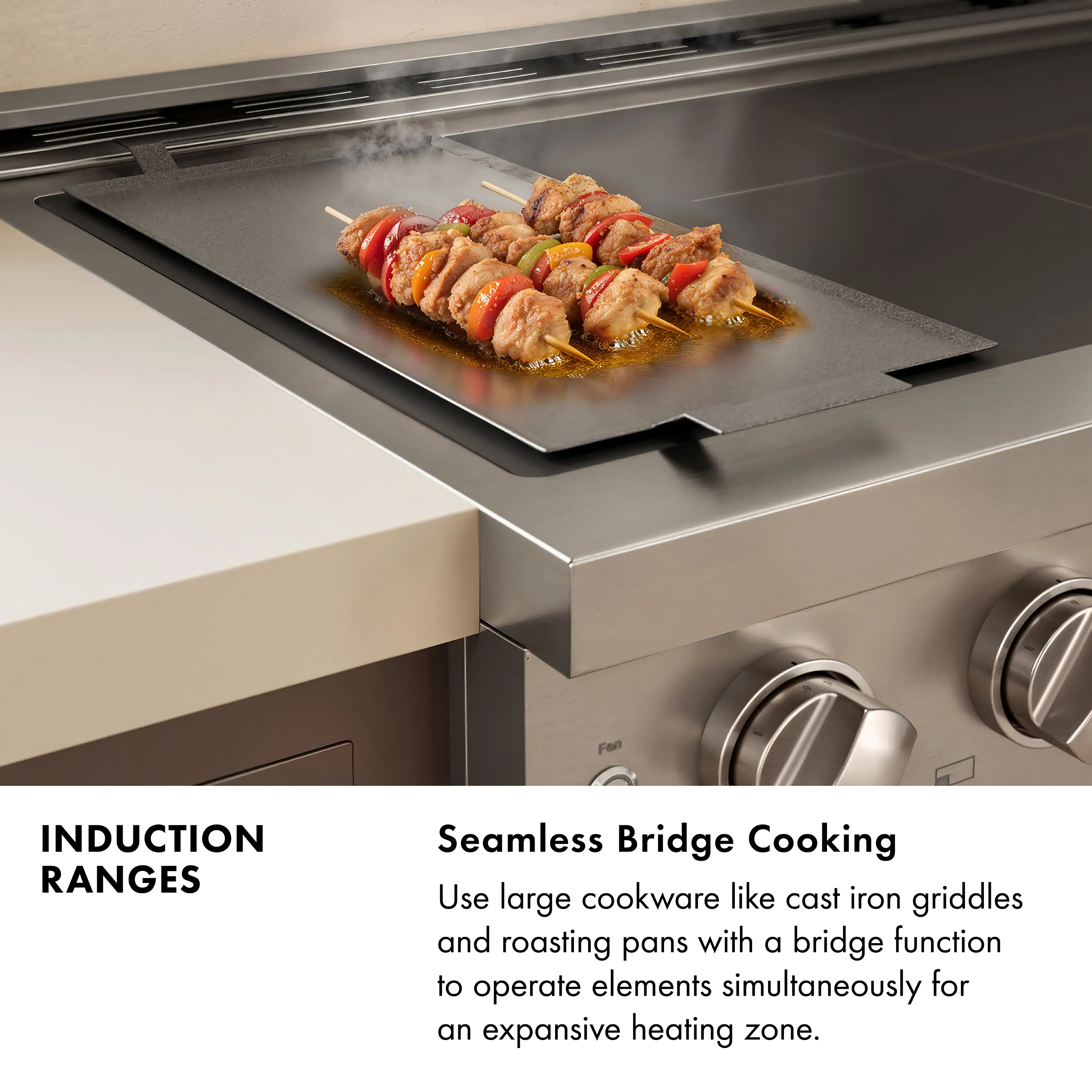 ZLINE 4-Piece Appliance Package - 30-Inch Autograph Edition Induction Range, Wall Mount Range Hood, 36-Inch French Door Refrigerator, and Dishwasher in Stainless Steel with Champagne Bronze Trim - Image 49